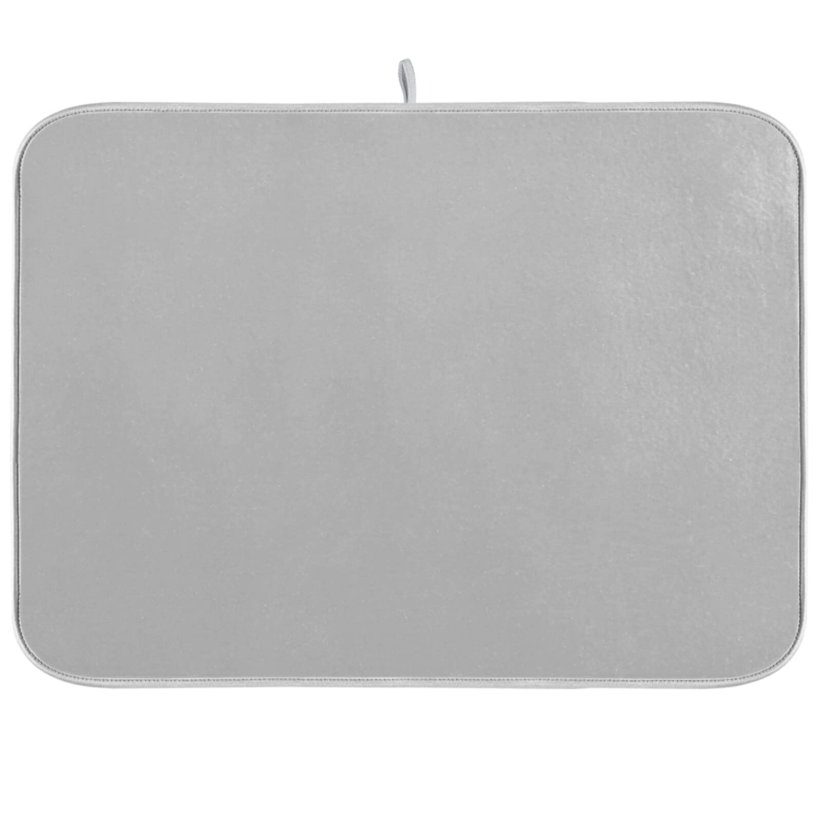 XL Silver Microfiber Dish Drying Mat - 18x24 Inch Heat-Resistant Kitchen Counter Drainer Pad | Perfect for Drying Dishes, Protecting Countertops & Stylish Kitchen Decor