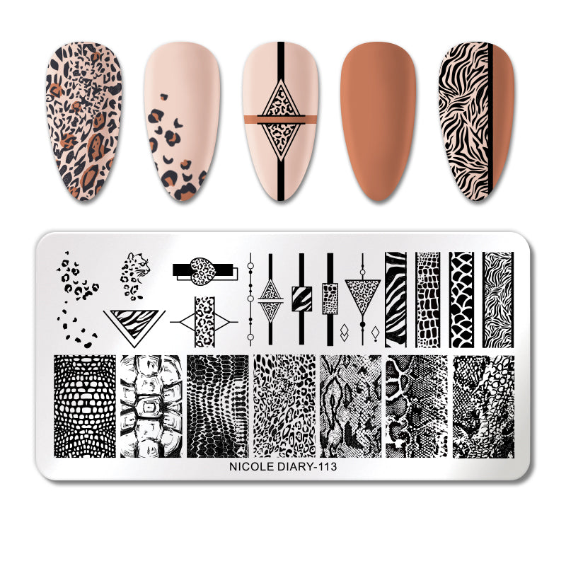 Nicole Diary Nail Stamping Plates Kit - Professional Nail Art Design Templates for DIY Manicure at Home, Salon & Party Use