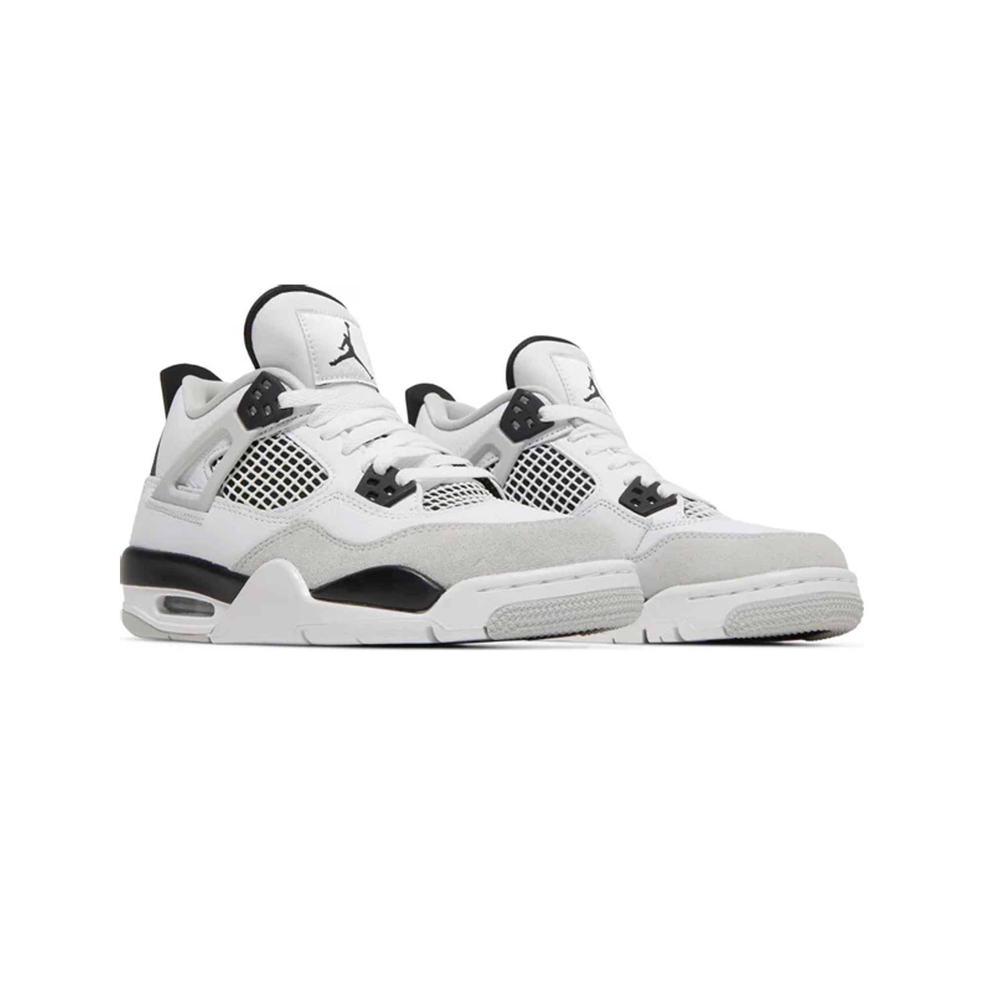 Air Jordan 4 Retro 'Military Black' GS Sneakers (2022) - Men's/Women's Basketball Shoes for Casual Wear & Street Style