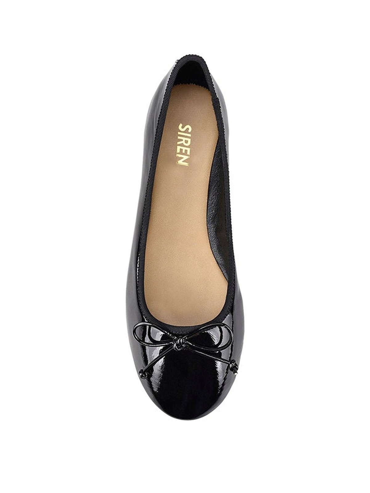 Elegant Black Patent Leather Ballet Flats for Women - Comfortable & Stylish Shoes for Work, Office, and Casual Wear