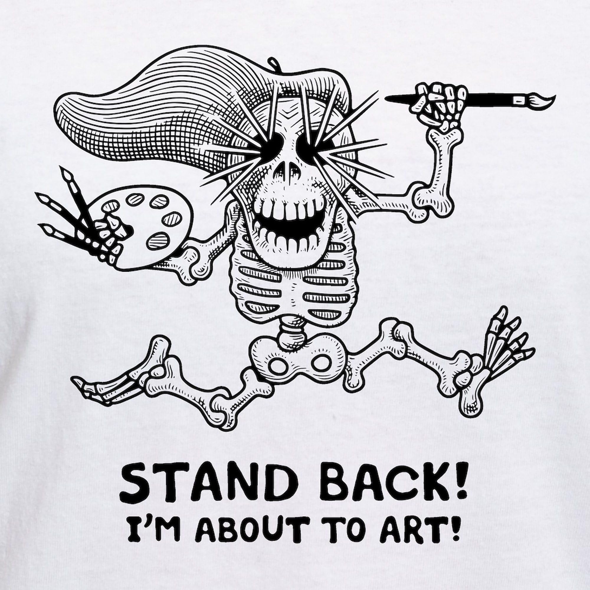 Stand Back! Women's V-Neck Cotton T-Shirt - Funny Graphic Tee for Casual Wear, Gifts & Everyday Outfits