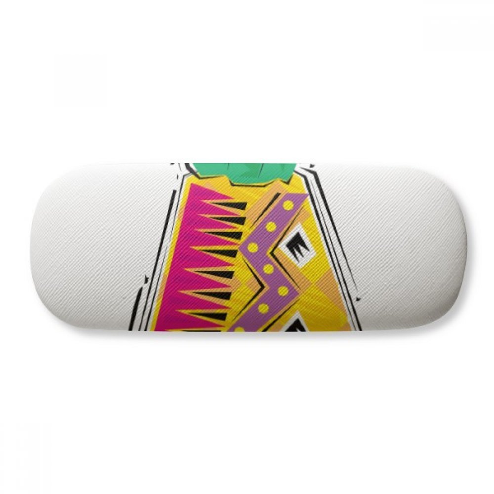 Pineapple Mexican Culture Design Hard Shell Glasses Case - Durable Eyeglass Storage Box for Travel, Home & Office Use