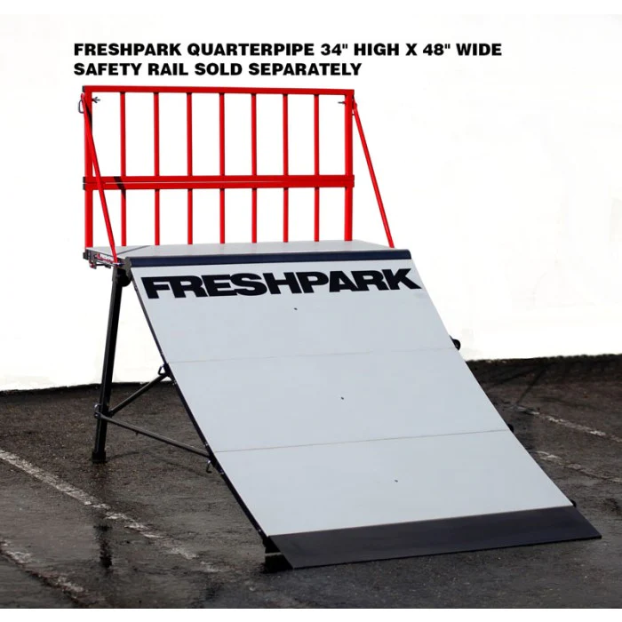 Fresh Park Quarter Pipe Skateboard Ramp for Beginners & Pros - Perfect for Skate Parks, Backyard Tricks & Street Skating
