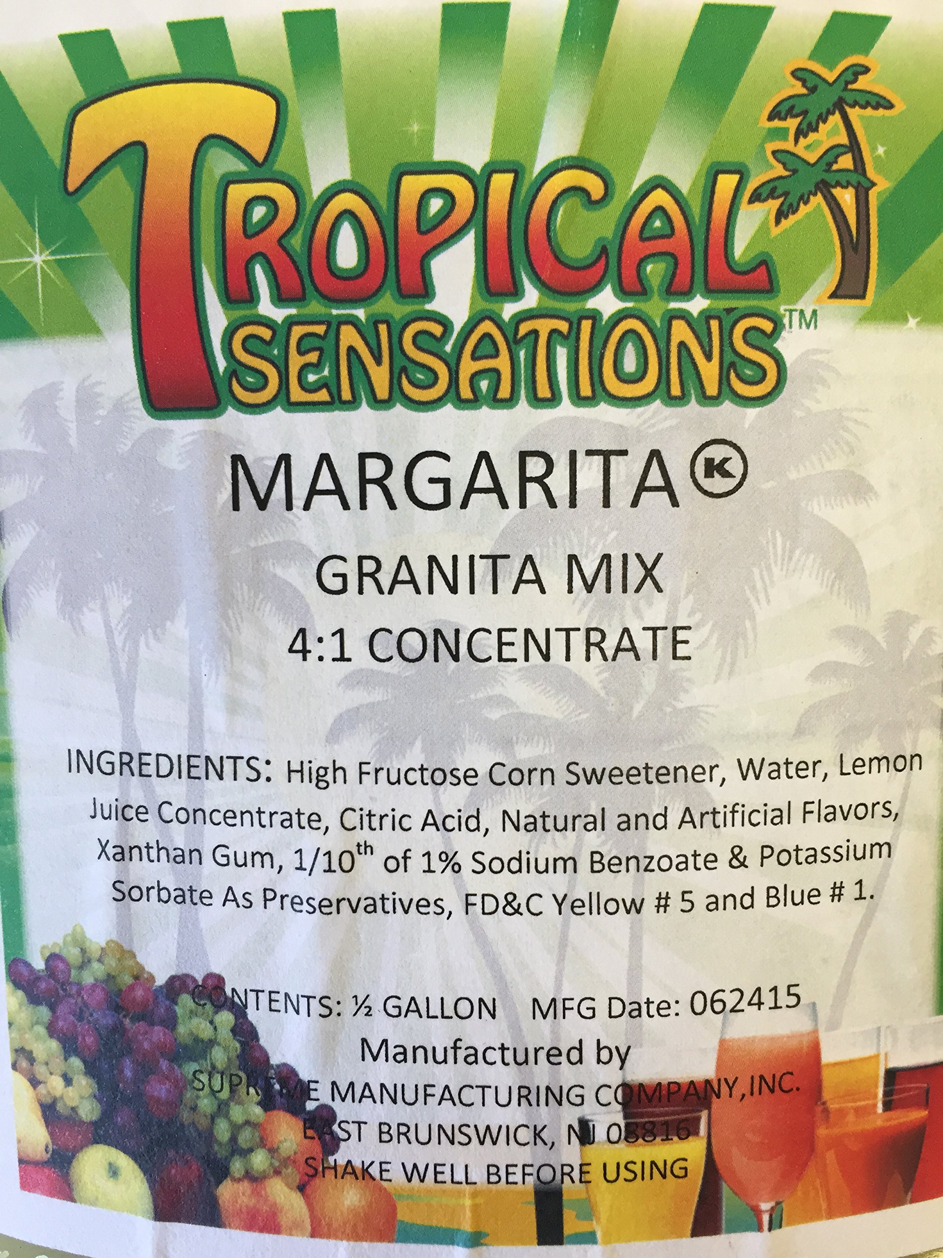 Premium Slushie Mix - Tropical Sensations Flavor (6 Bottles, 64 oz Each) for Margaritas & Frozen Cocktails | Perfect for Summer Parties, BBQs & Beach Gatherings