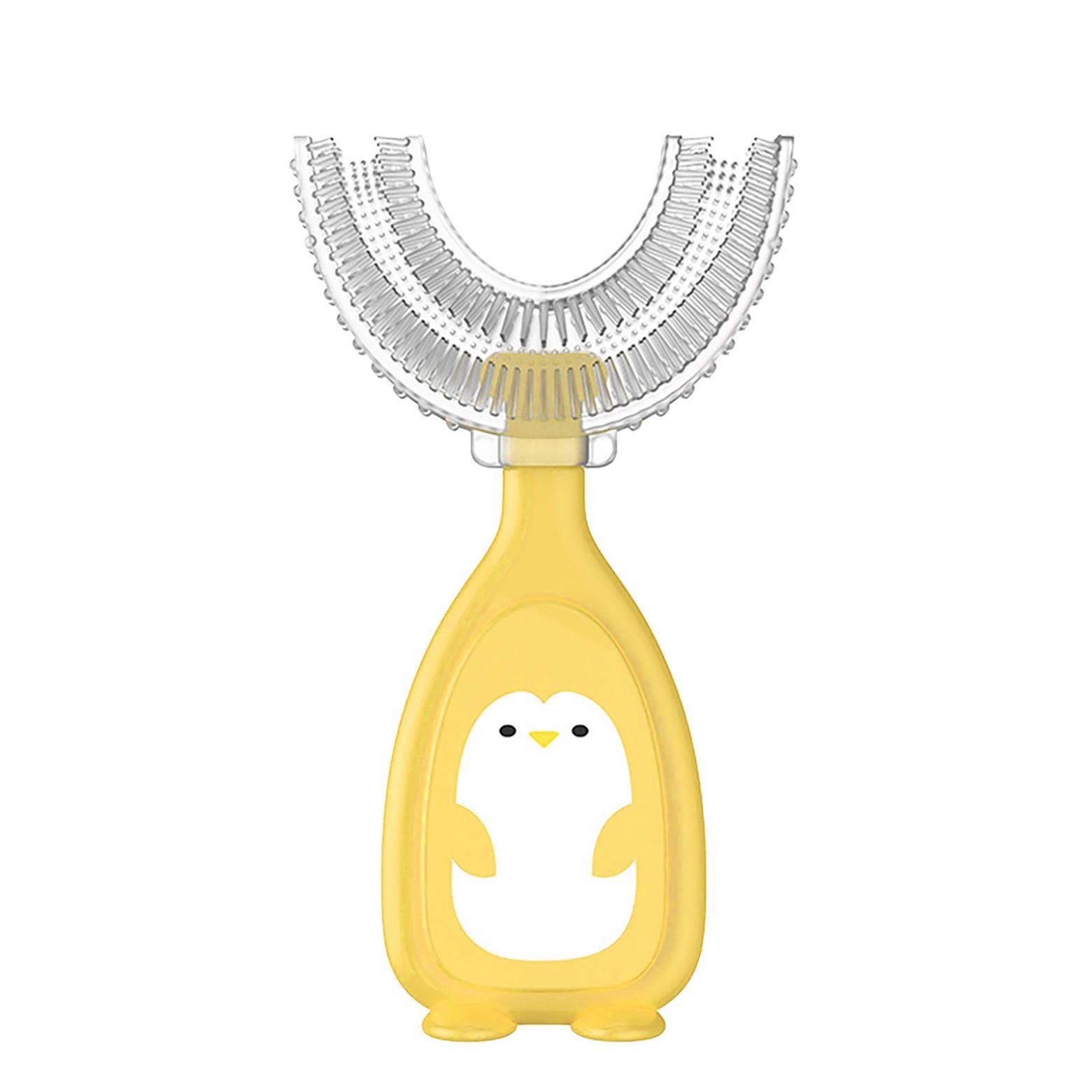 ZITIANY Kids U-Shape Toothbrush - Soft Food-Grade Silicone Bristles for 360° Teeth Cleaning & Whitening - Gentle Gum Massage for Toddlers & Children - Perfect for Daily Oral Care & Travel Use