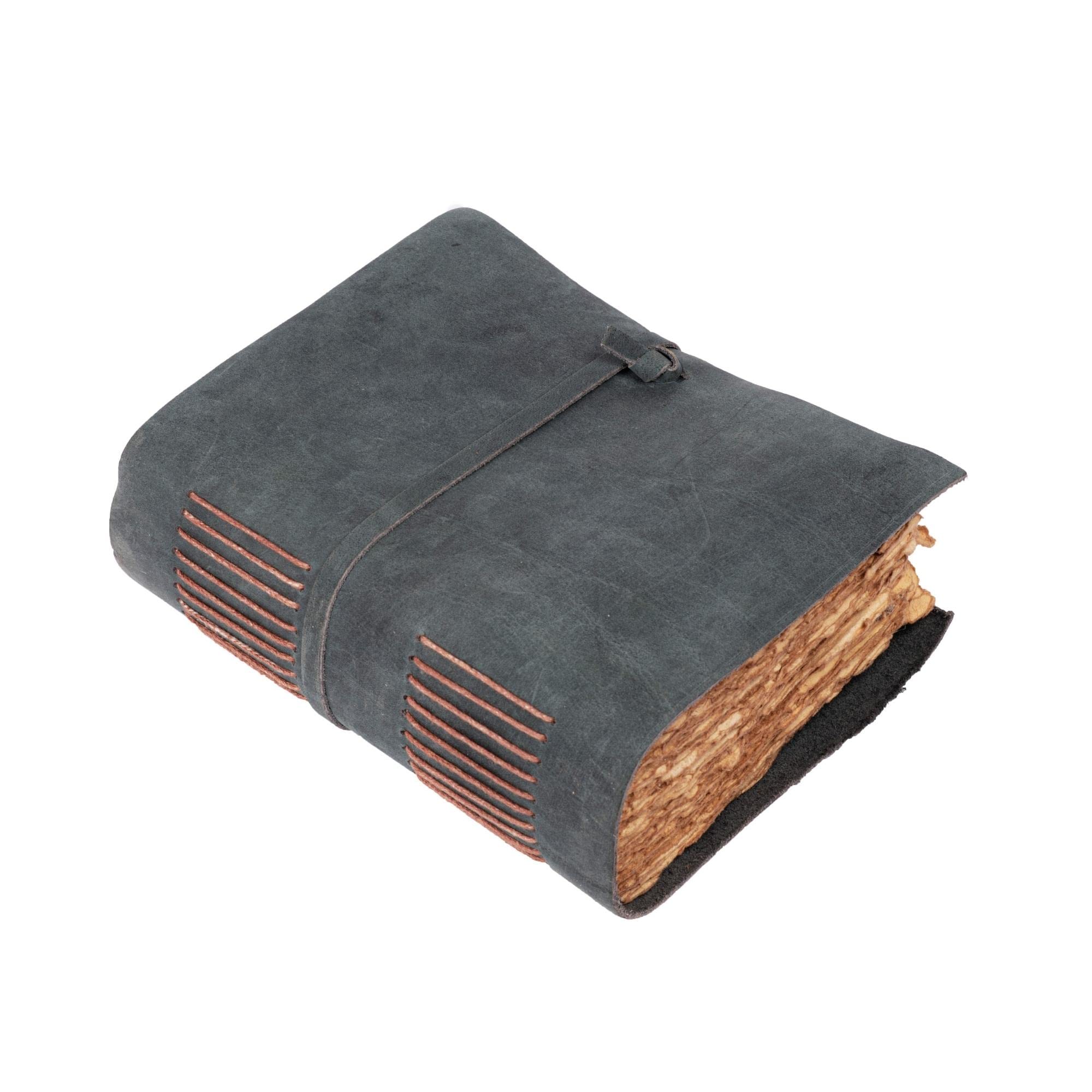 Premium Vintage Leather Journal with Lined Pages - 8x6 Inch Handmade Leather Notebook for Women & Men - Antique Deckle Edge Paper - Perfect for Writing, Sketching & Travel Journaling