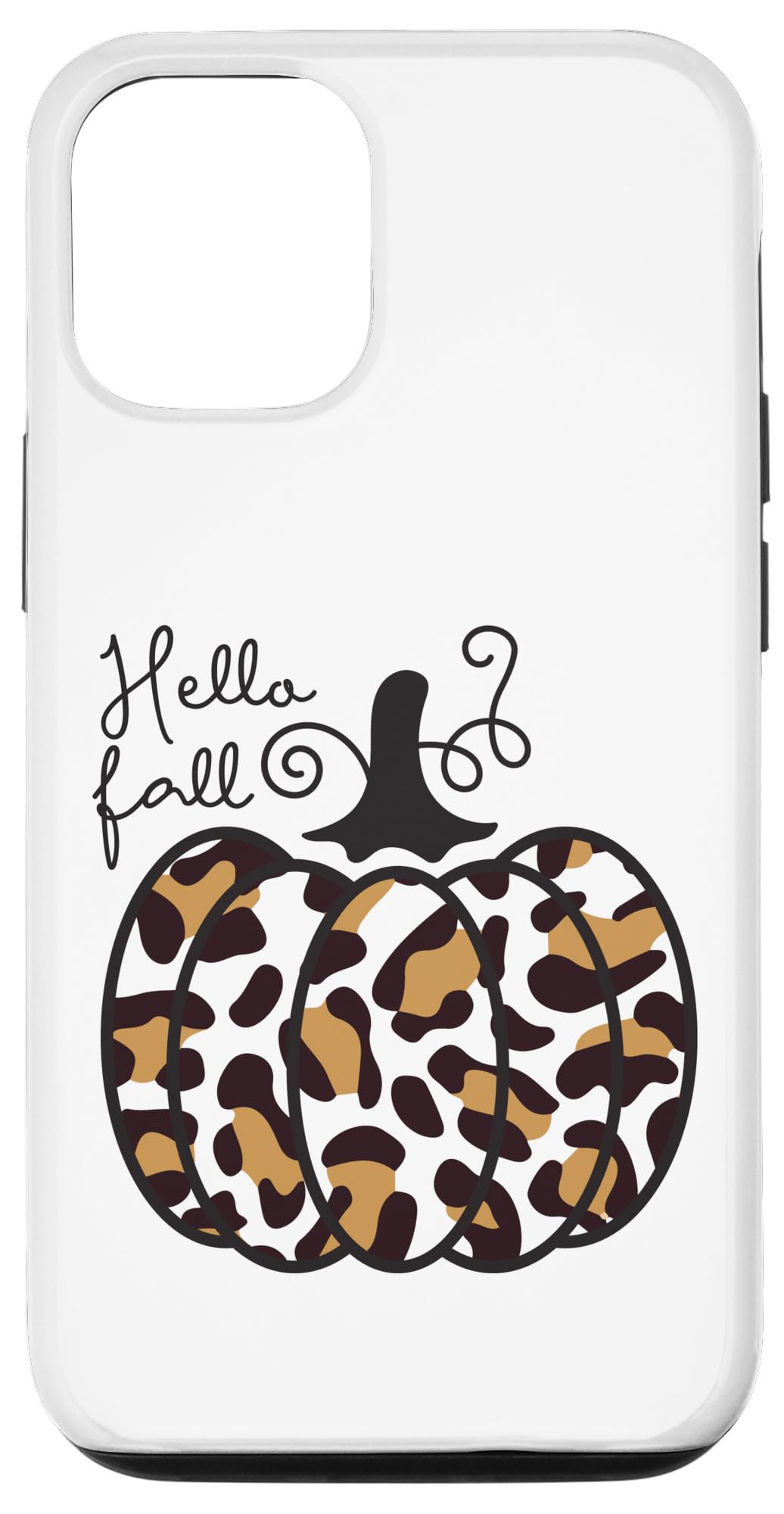 iPhone 12/12 Pro Case - Fashion Cheetah Pumpkin Leopard Print Protective Cover for Women & Teens | Perfect for Fall Season, Back to School, and Everyday Use