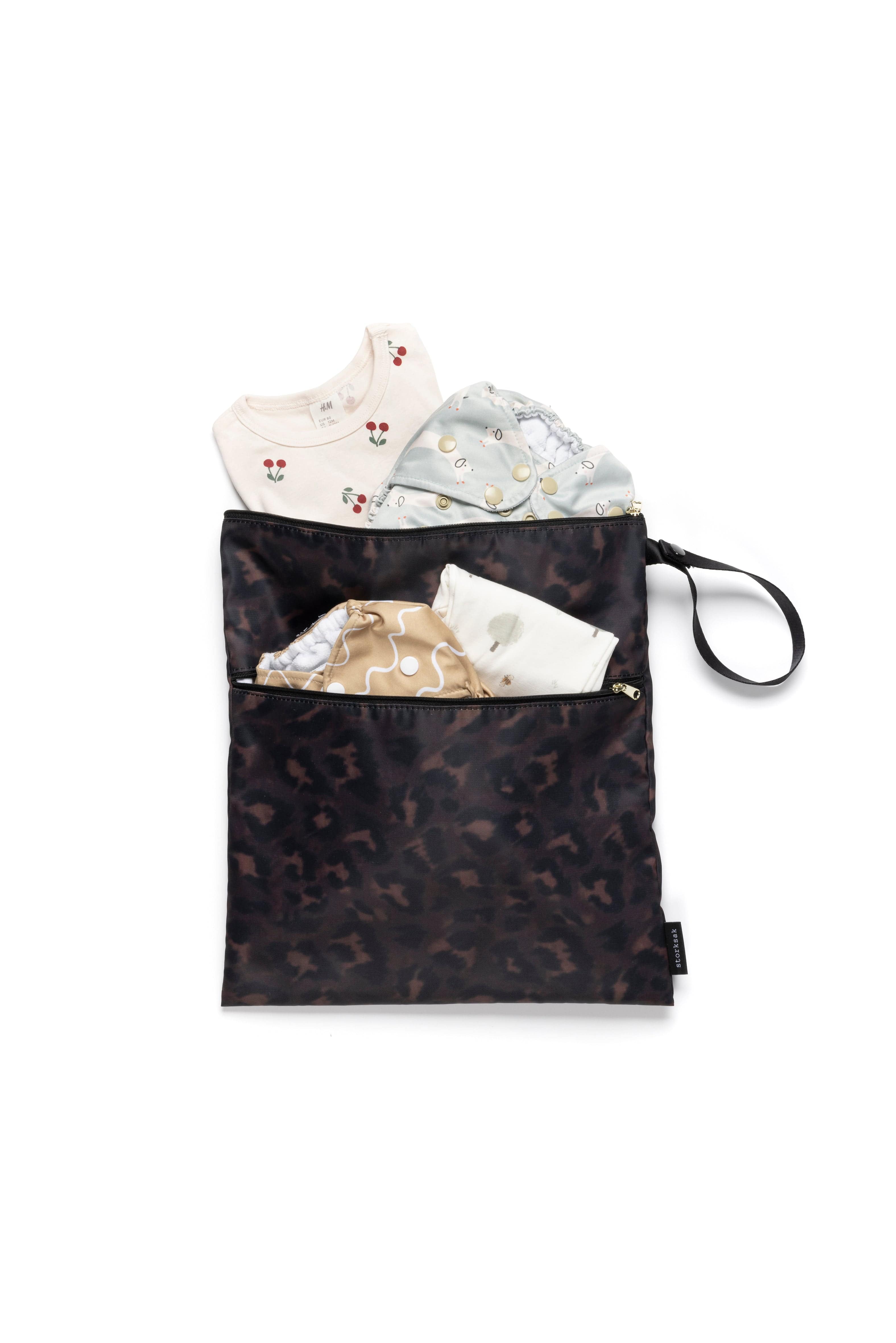 Storksak Waterproof Wet Bag & Baby Changing Pouch Set - Perfect for Diaper Changes, Swim Gear, and Travel Essentials