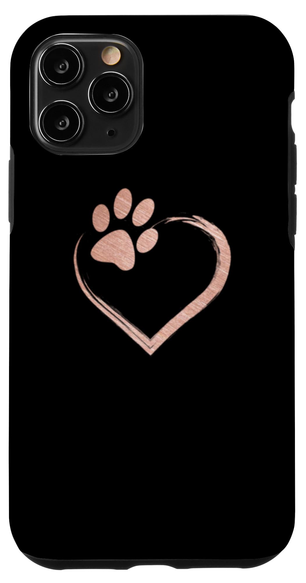 iPhone 11 Pro Case for Girls - Cute Rose Pink Dog Paw with Heart Design, Slim Protective Cover | Perfect Gift for Pet Lovers, Valentine's Day & Everyday Use