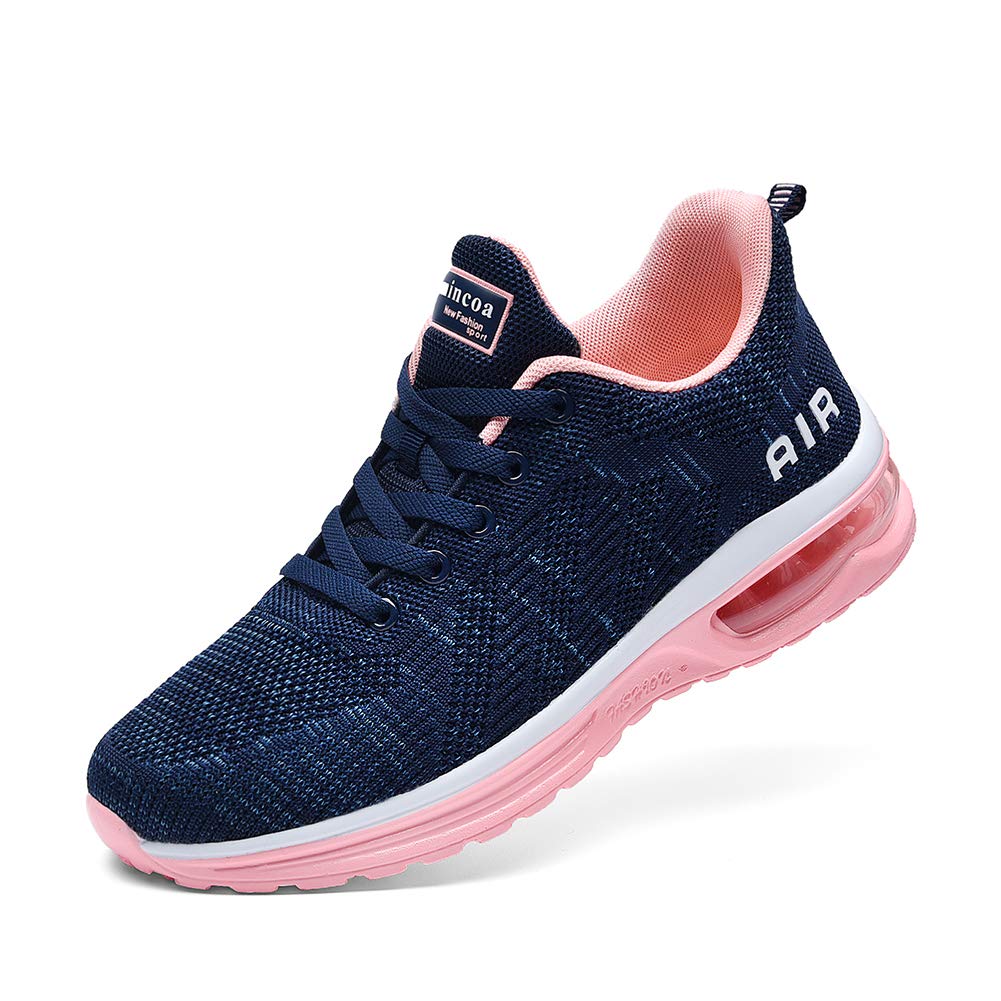 Lamincoa Women's Lightweight Running Shoes - Non-Slip Breathable Mesh Sneakers with Air Cushion for Walking, Tennis, Gym Workout & Sports | Perfect for Jogging, Training & Outdoor Activities