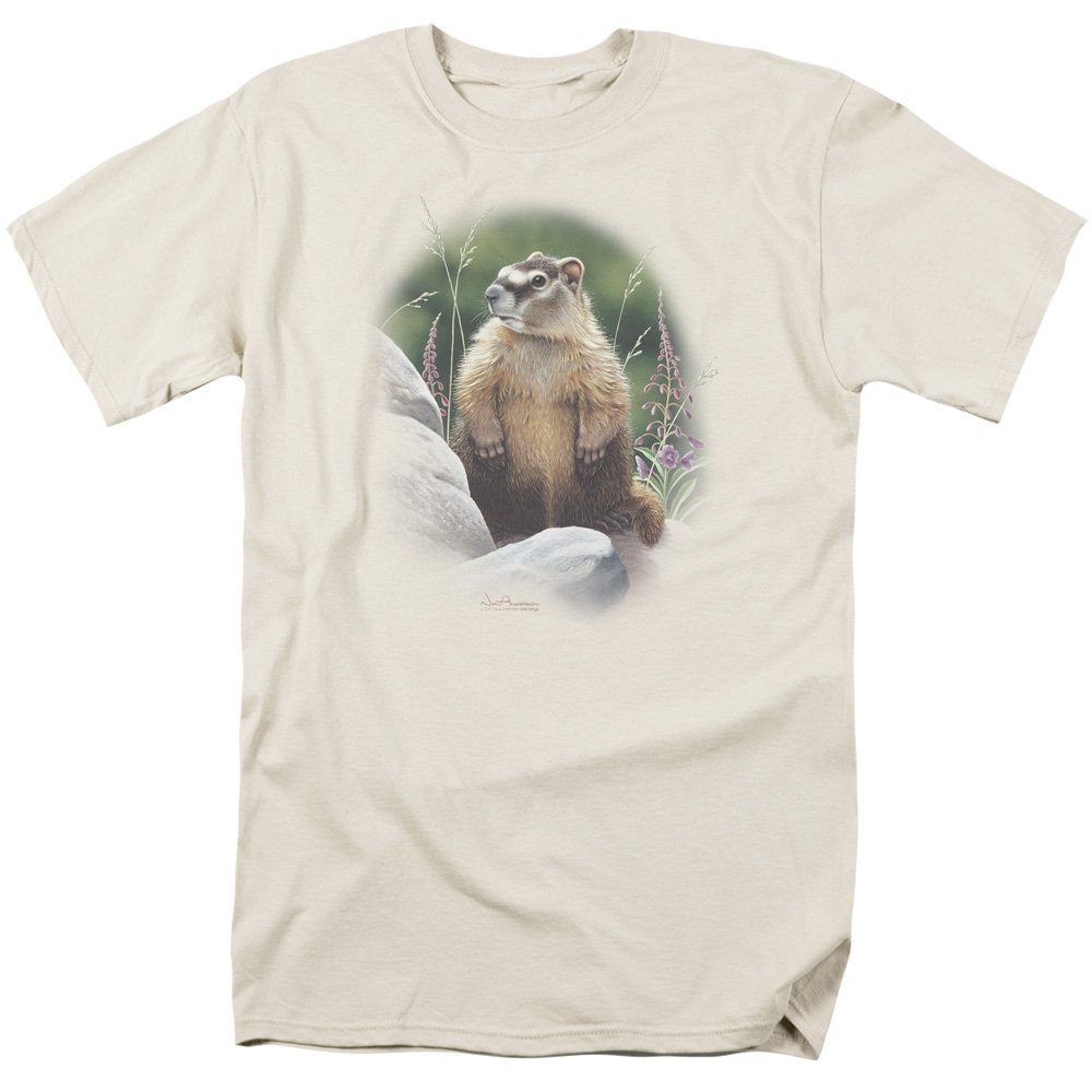 Wildlife Marmot Graphic Unisex T-Shirt for Men & Women - Casual Wear, Outdoor Adventures & Everyday Comfort