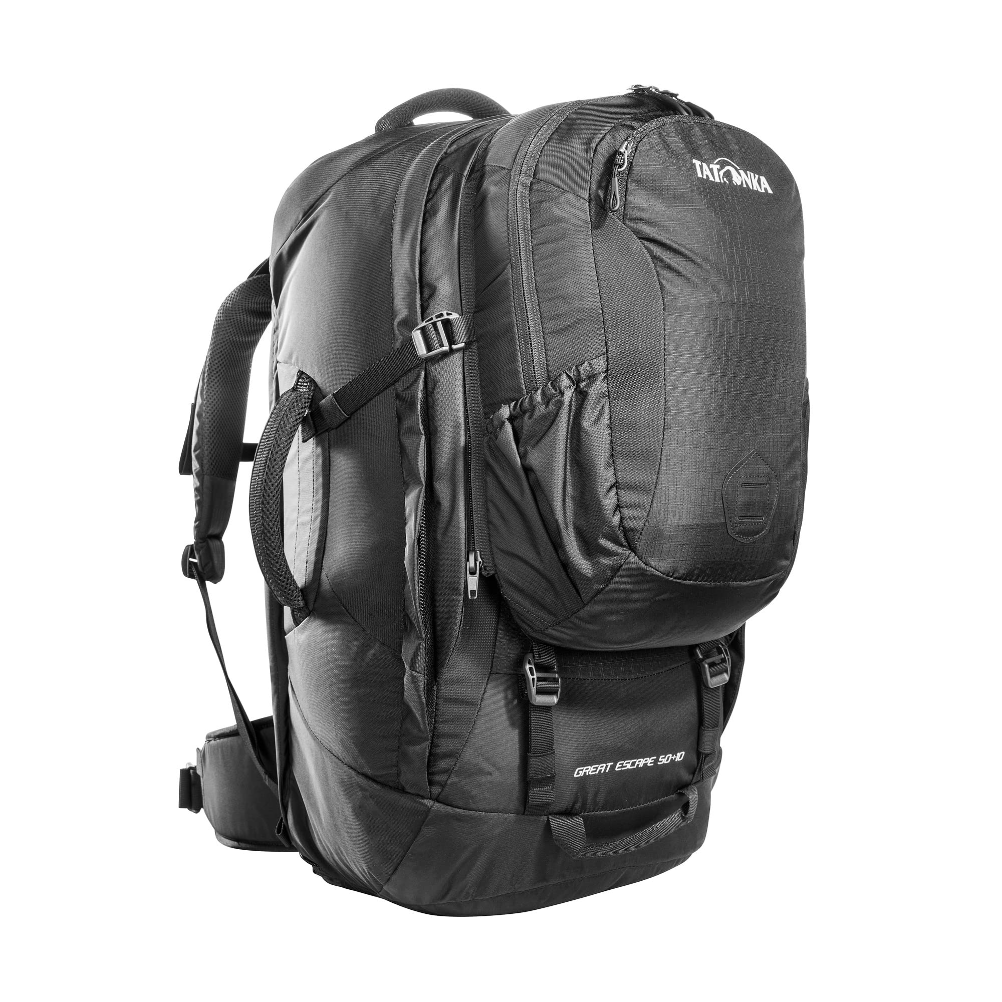 Tatonka Unisex Great Escape 50+10 Travel Backpack - Lightweight Hiking Backpack for Men & Women - Perfect for Camping, Backpacking & Outdoor Adventures