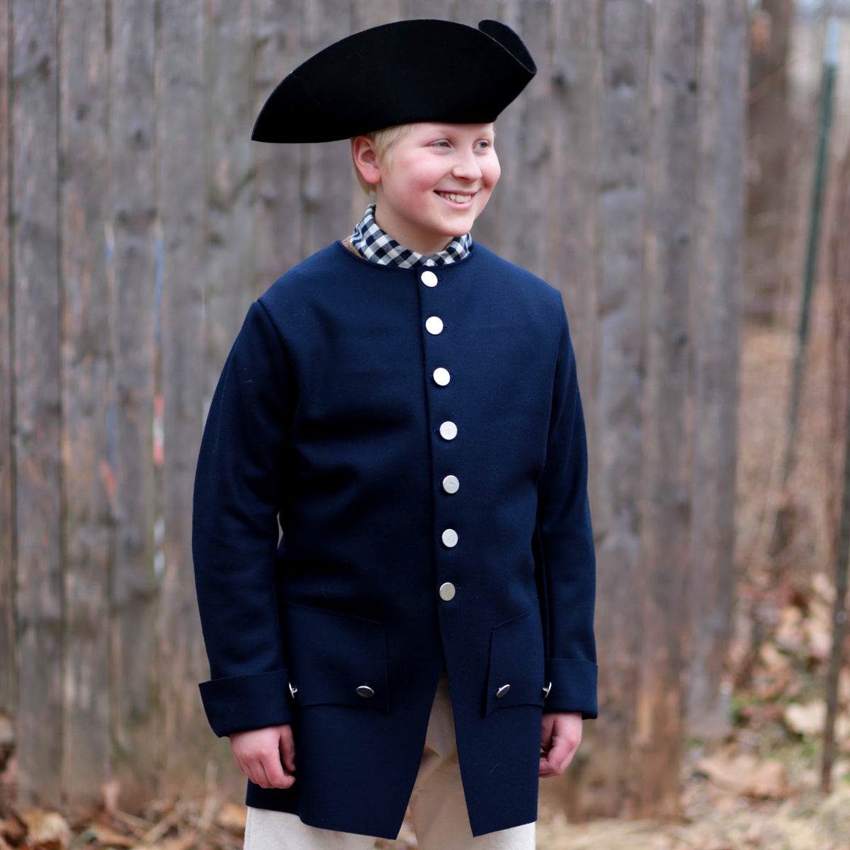 Boys' Civilian Costume Coat - Kids' Historical Dress Up Outfit for Halloween & Theater Performances