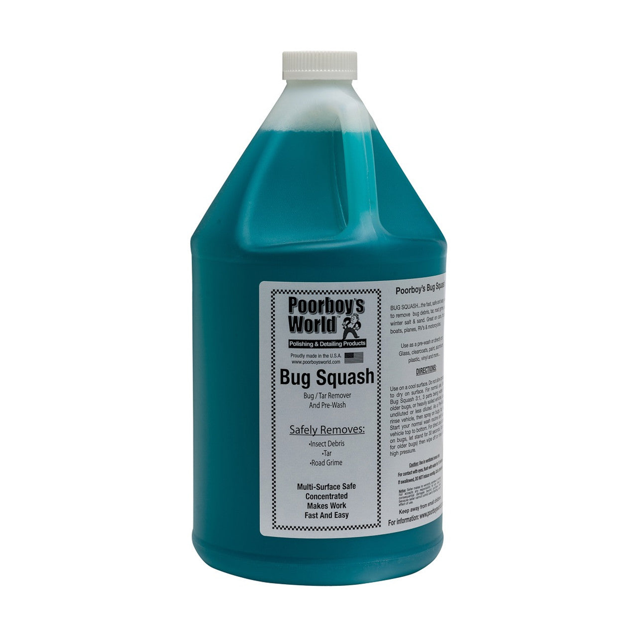 Poorboy's World Bug Squash - Premium Car Bug & Tar Remover for Cars, Trucks & Motorcycles | Safe for Paint & Clear Coat | Quick & Easy Insect Residue Cleaner | Perfect for Road Trips & Summer Driving