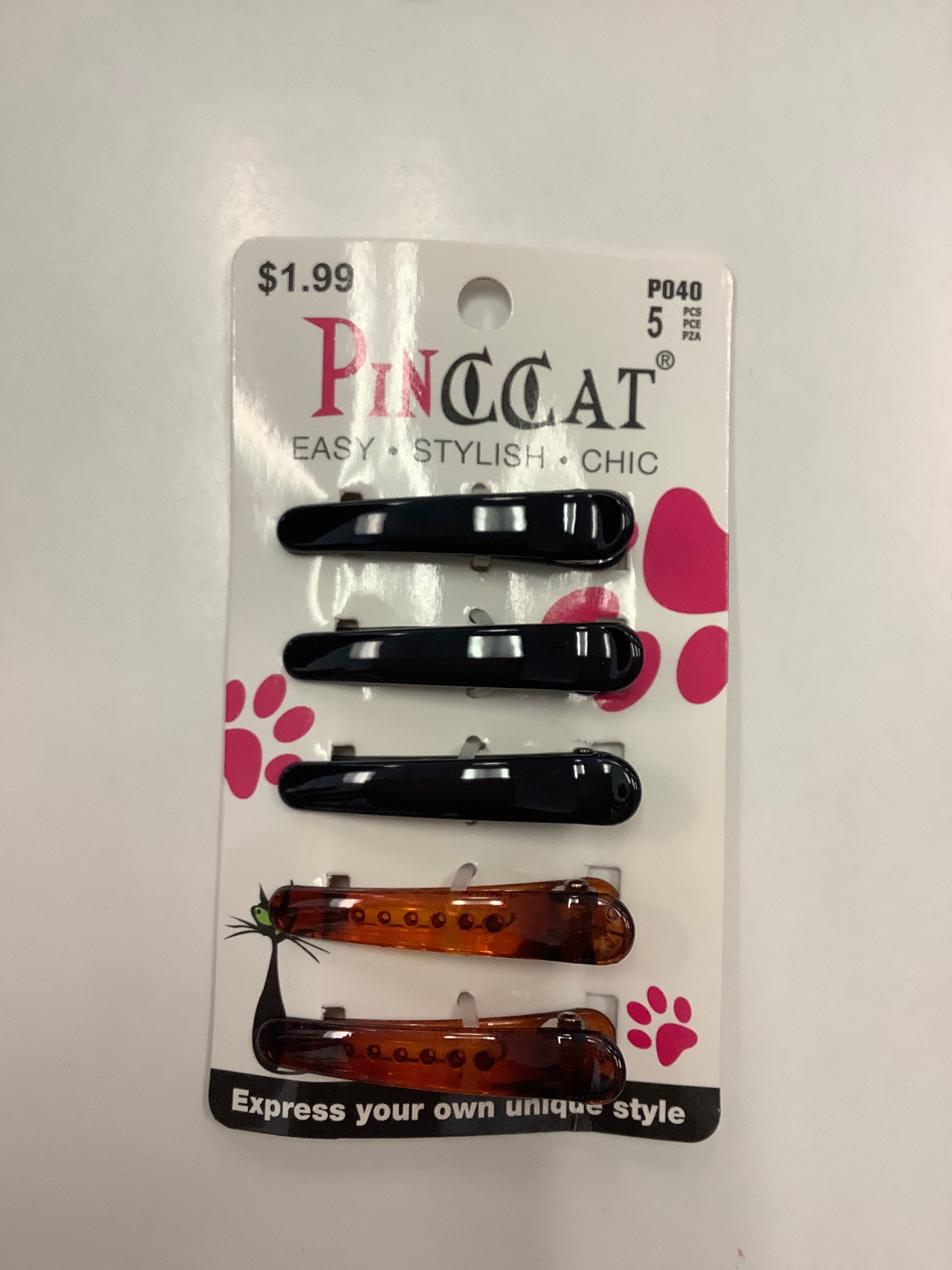 PINCCAT #P040 Medium Hair Clips for Women & Girls - Strong Hold Hair Barrettes for Thin to Thick Hair - Perfect for School, Work, or Everyday Styling