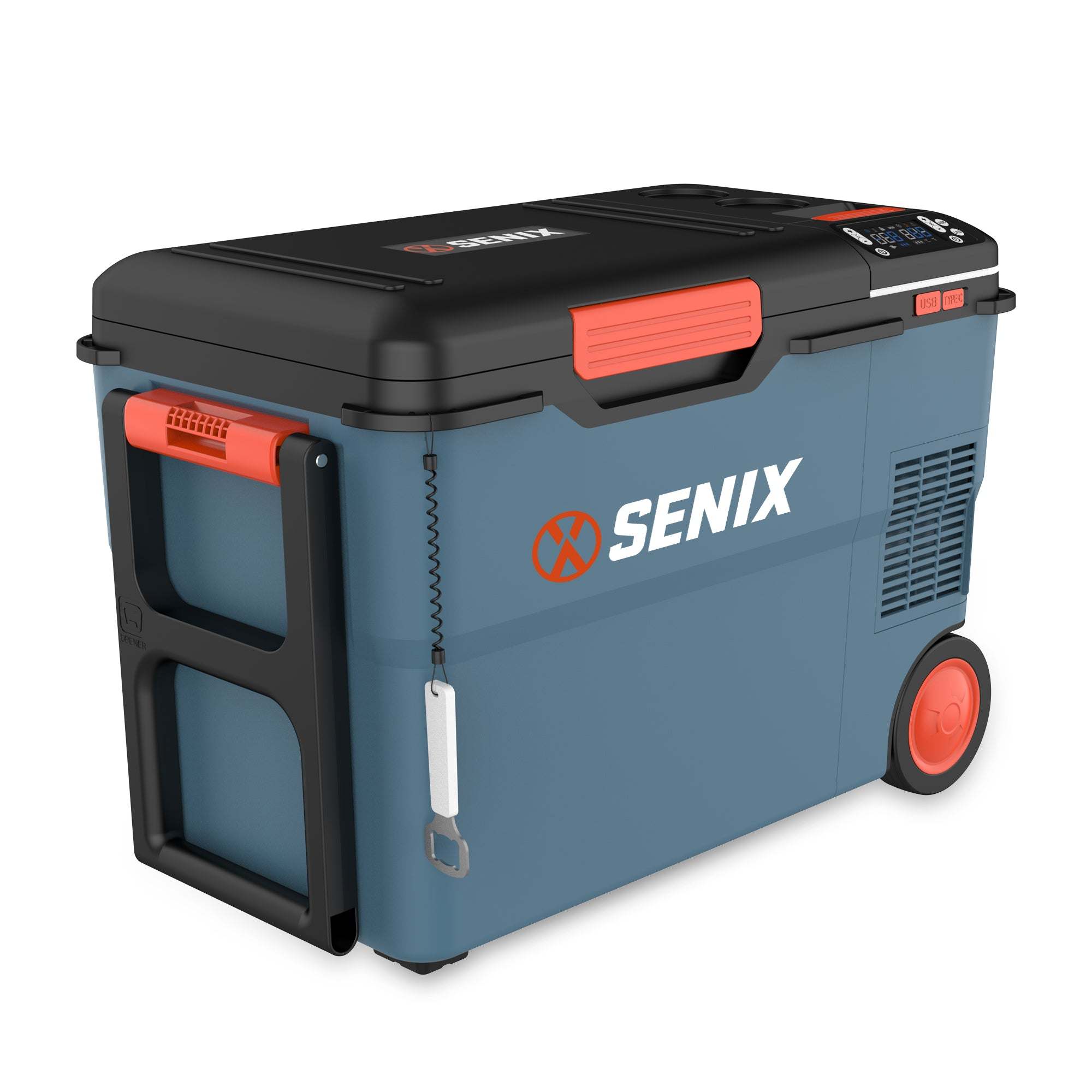 20V Max 26.4 Quart Portable Cooler and Warmer - Dual Temperature Control, Battery Powered (Batteries Not Included) - Perfect for Camping, Road Trips and Outdoor Adventures