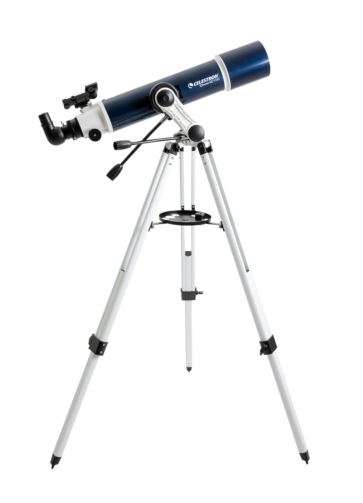 Premium Used Omni AZ 102 Telescope with Smartphone Adapter - Portable Astronomy Telescope for Stargazing, Moon & Planet Observation - Perfect for Beginners & Hobbyists (Backyard, Camping, Travel)