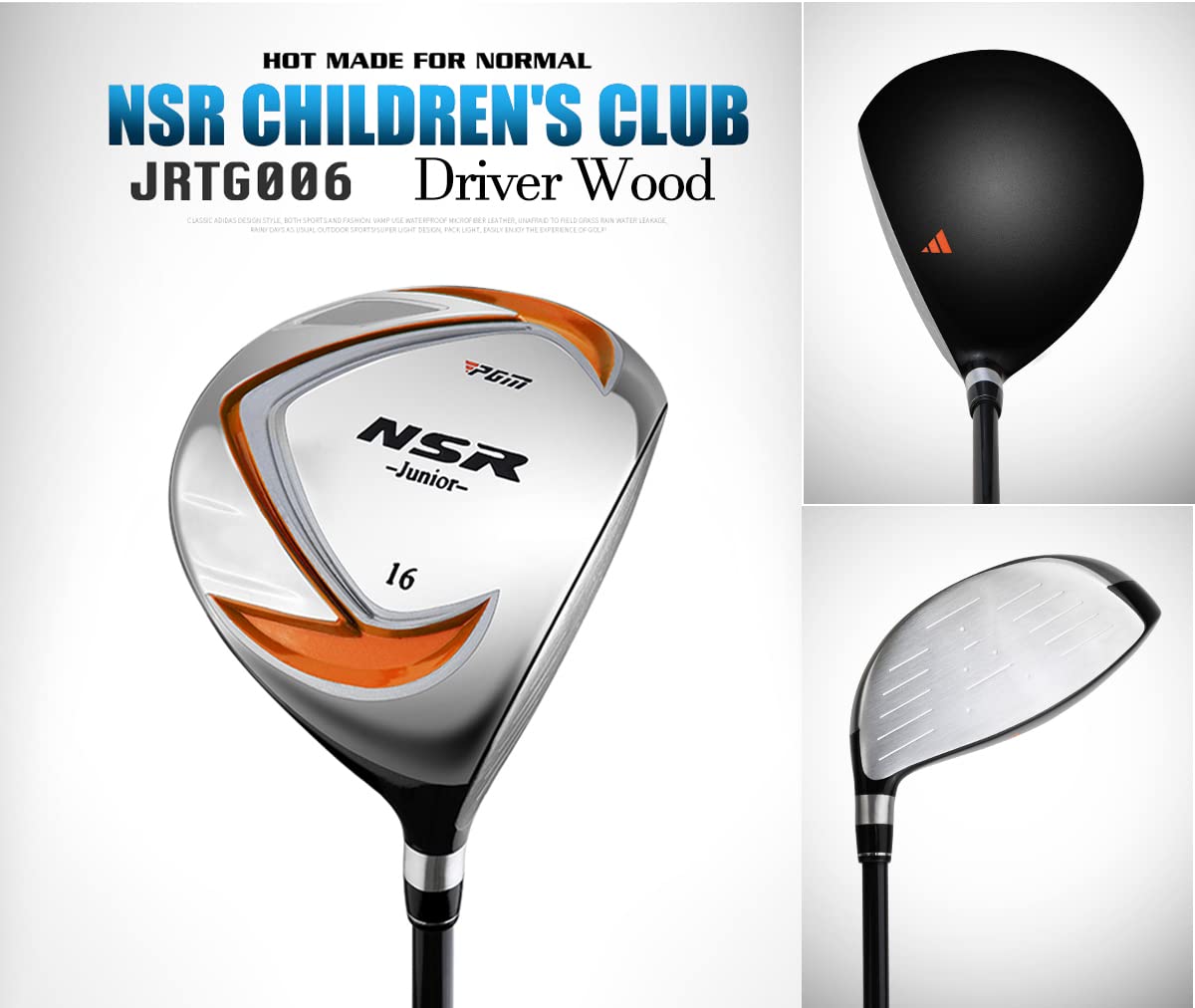 PGM Junior Golf Club Set for Kids - Right Handed 6-Piece Youth Golf Clubs with Driver, Hybrid, 7 & 9 Irons, Wedge, Putter & Stand Bag (Includes 2 Headcovers) - Perfect for Boys & Girls Learning Golf at Driving Range or Junior Tournaments