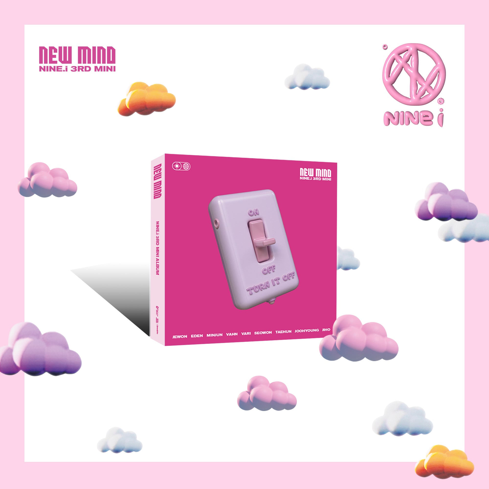 NINE.I 3rd Mini Album 'NEW MIND' - Kpop Music CD with Photobook & Exclusive Merchandise - Perfect for Kpop Collectors, Fans & Gift Giving