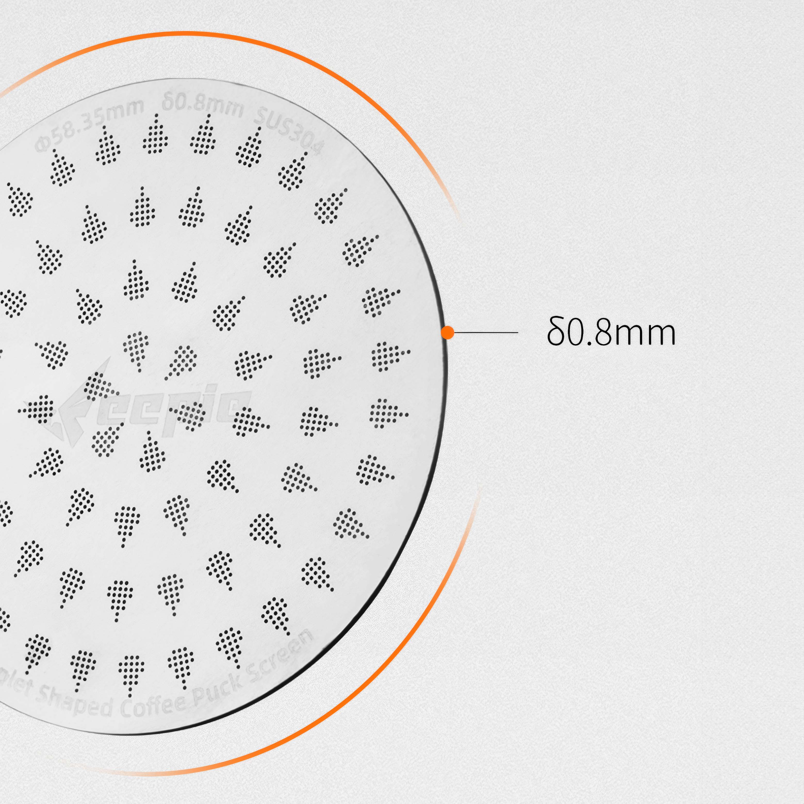 Premium 0.8mm Thick Espresso Puck Screen - Perfect for Barista-Grade Coffee Extraction & Home Brewing
