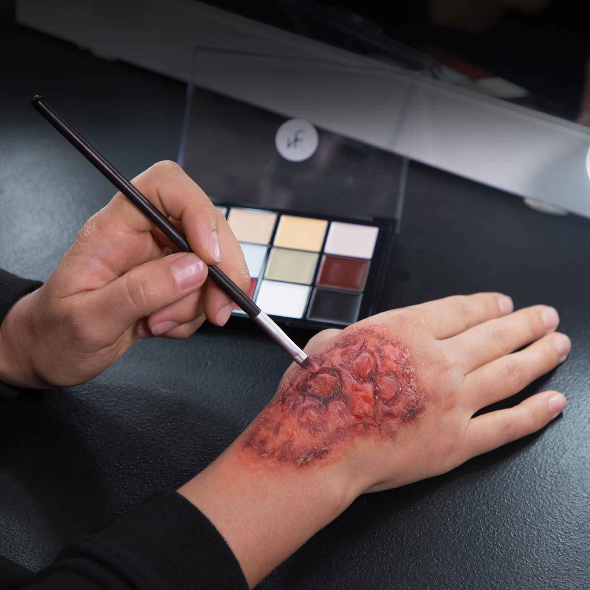 Professional Quick-Drying Death FX Cream Makeup Palette - Halloween, Cosplay & Special Effects Makeup Kit for Theater & Film