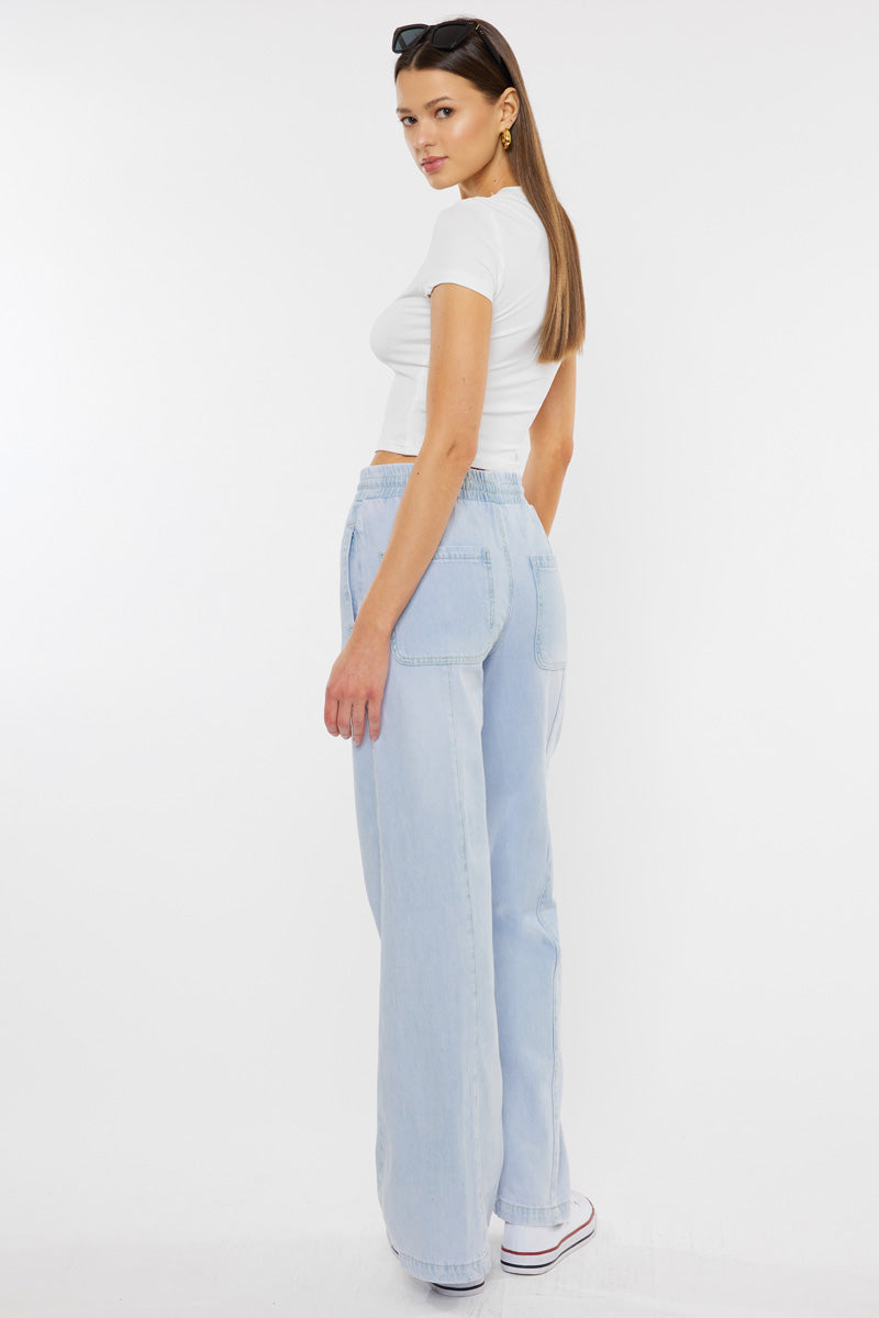 Alina Ultra High Rise Wide Leg Jeans for Women - Stretchy Denim Pants with Comfortable Fit - Perfect for Casual Outfits, Workwear & Street Style Fashion