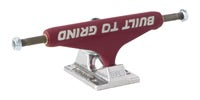 BTG Speed Burgundy Silver Standard Independent Skateboard Trucks - High Performance Skateboard Parts for Street & Park Riding