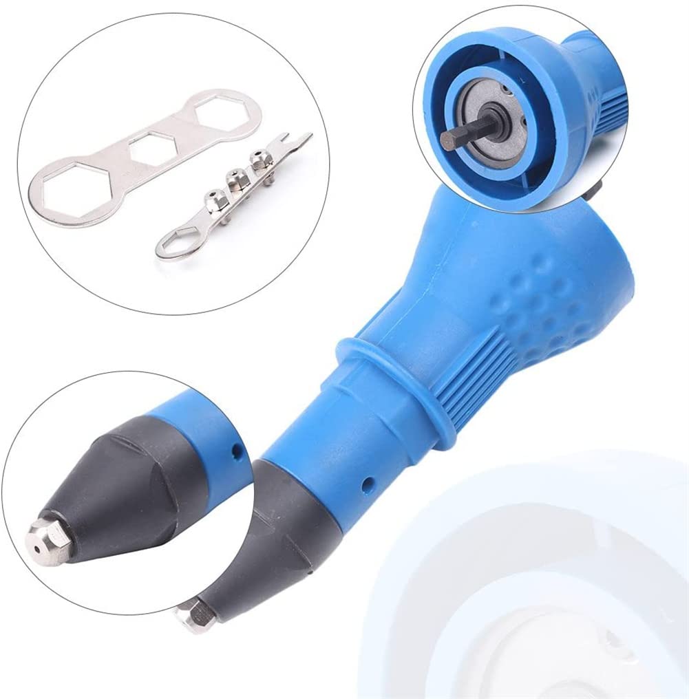 **Cordless Rivet Gun for Electric Drill - Heavy Duty Riveting Tool with Drill Adapter - Perfect for DIY, Metalworking, and Automotive Repairs**