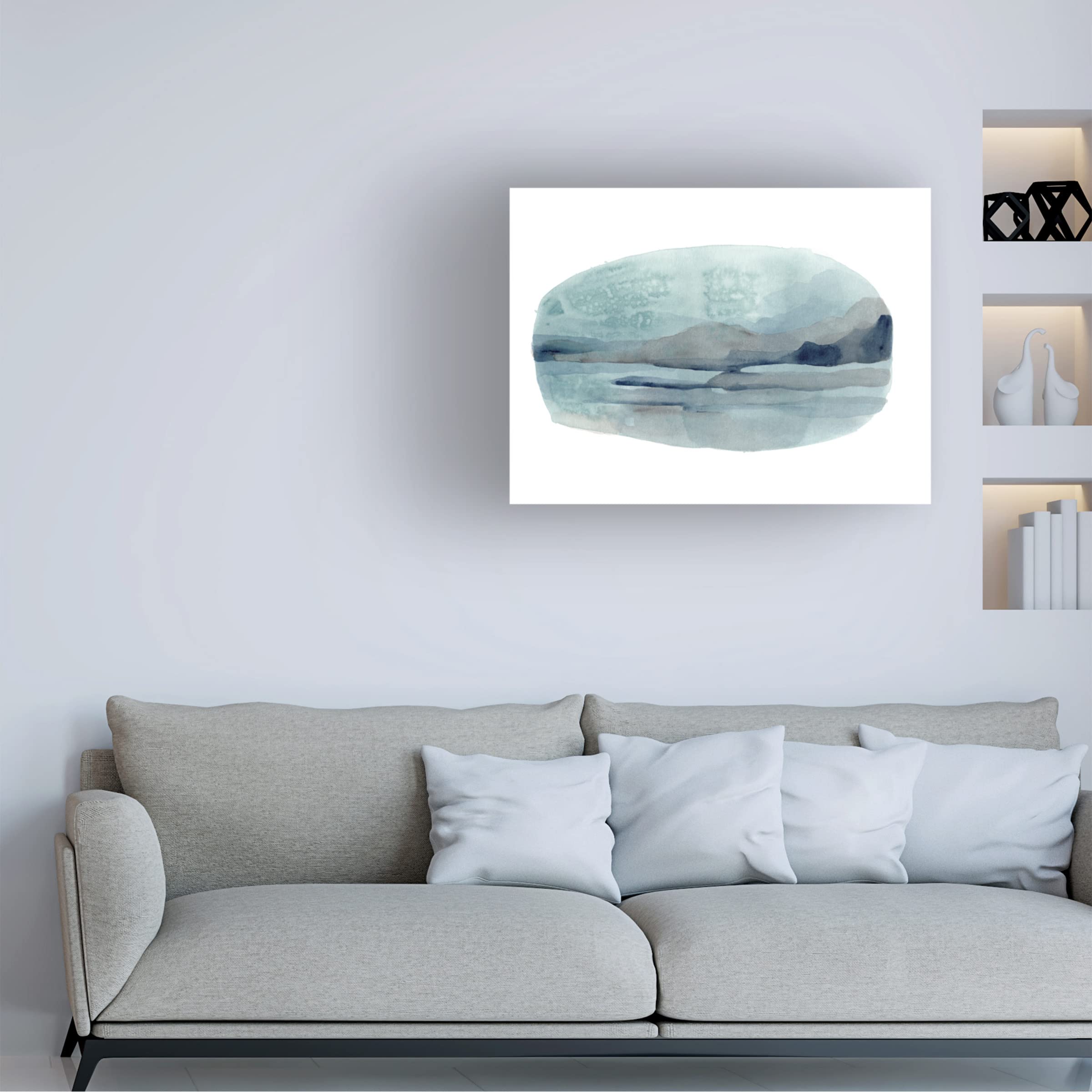 Trademark Fine Art 'Vignette View I' Canvas Wall Art by June Erica Vess - Modern Home Decor for Living Room, Bedroom & Office