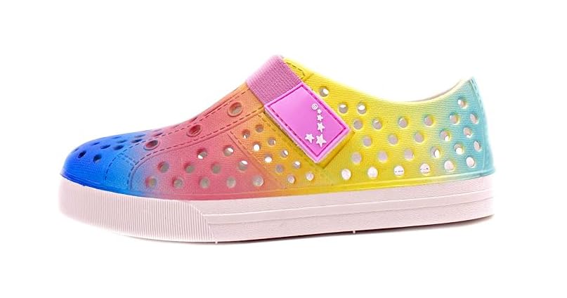 Luckers Girls Water Shoes - Quick Dry Slip-On Sneakers for Beach, Pool & Outdoor Activities | Lightweight & Comfortable Swim Shoes for Kids
