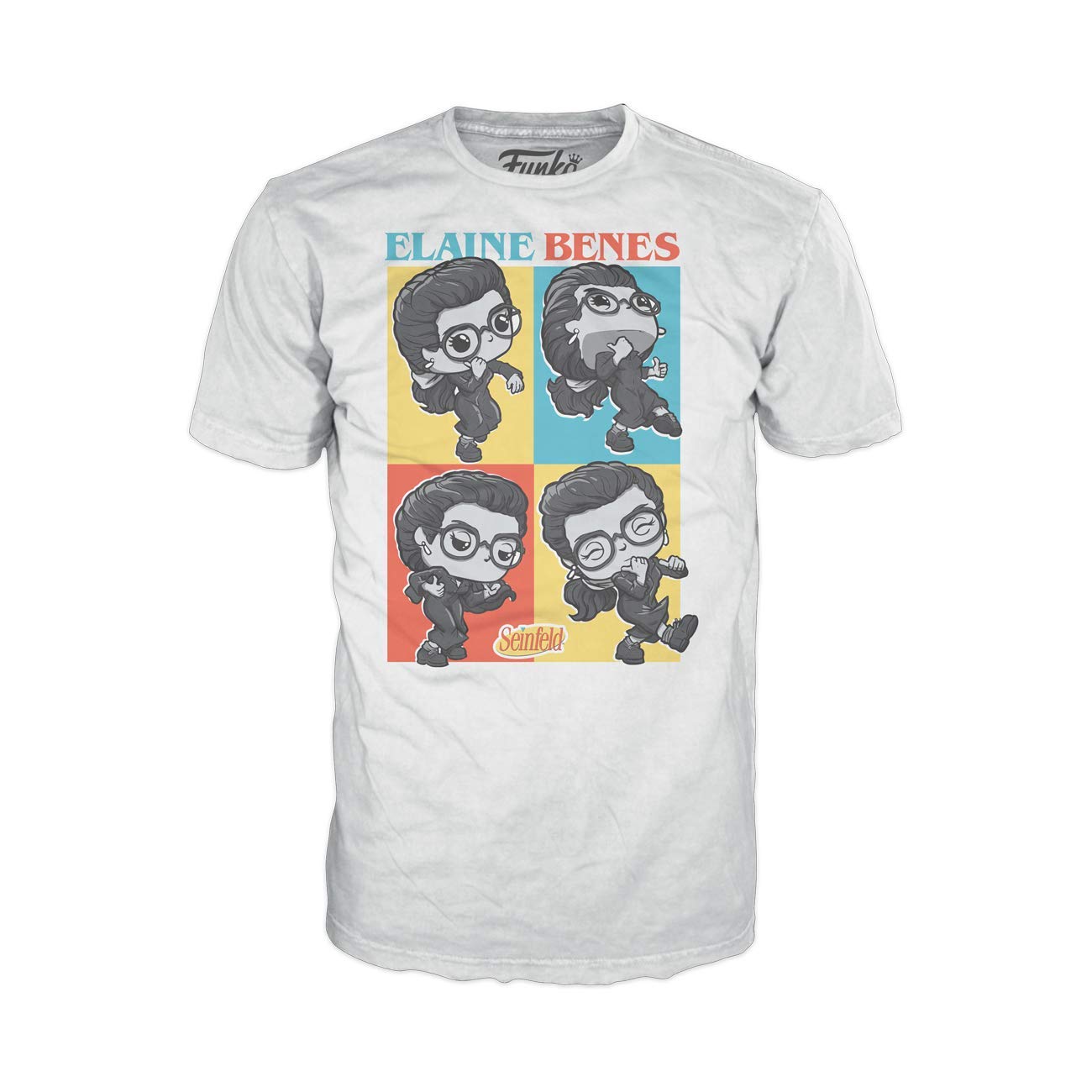 Funko Pop! Seinfeld Elaine Dance Square T-Shirt - Small | Officially Licensed TV Show Merchandise for Fans & Collectors | Perfect for Cosplay, Gifts & Casual Wear