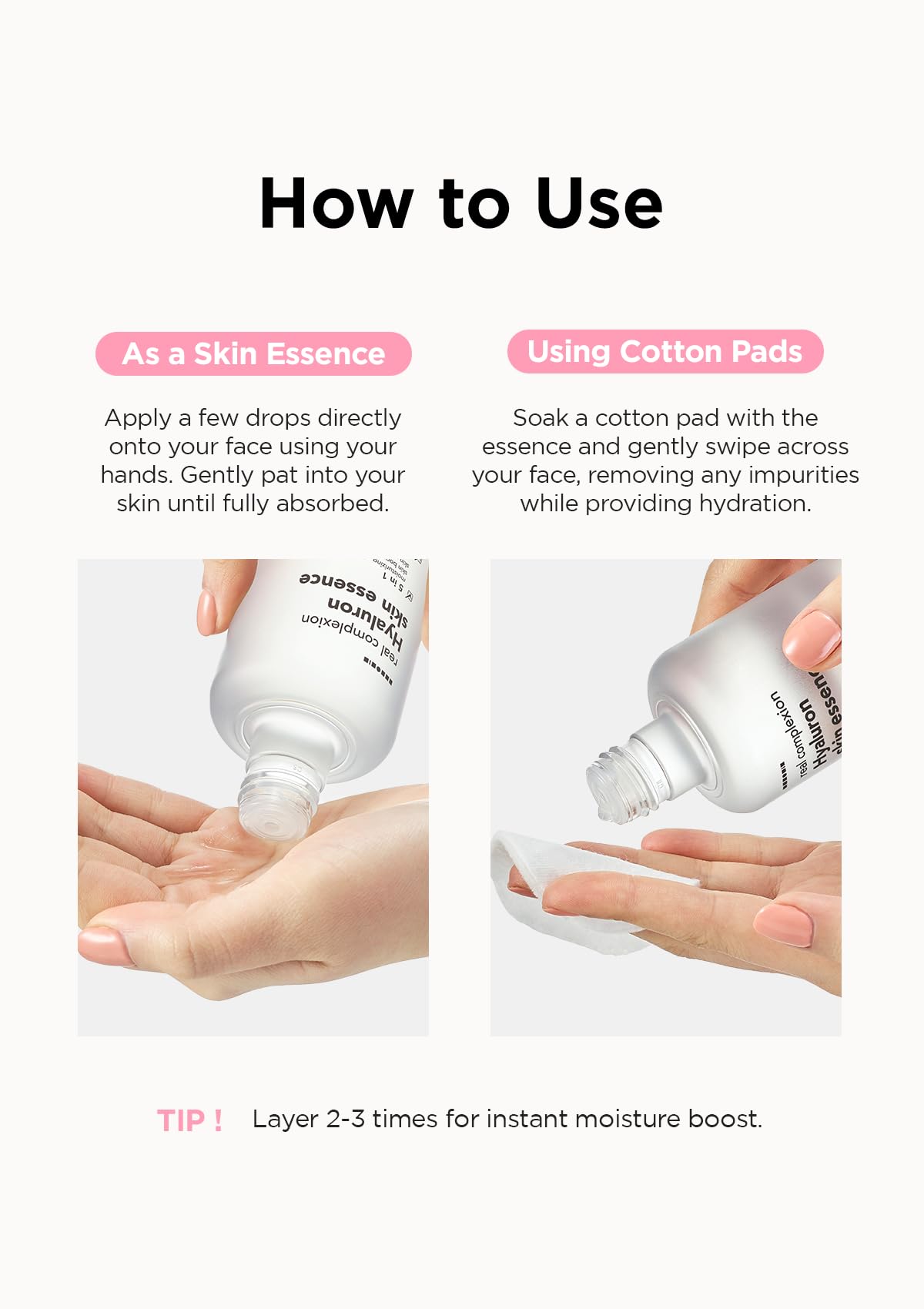 Hanskin Real Complexion Hyaluronic Skin Essence - Hydrating Toner with Hyaluronic Acid & Collagen for Dry, Dull, Sensitive Skin | Korean Skincare for Face | Paraben-Free, Moisturizing & Purifying | 5.07 fl oz | Perfect for Daily Hydration & Skin Barrier Repair