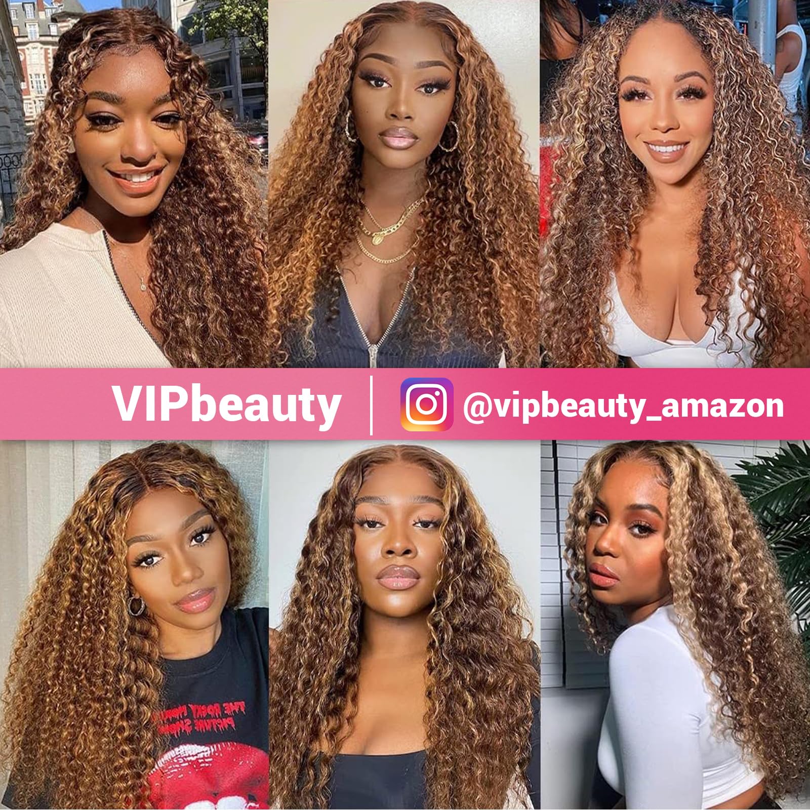 30 Inch Glueless Curly Human Hair Wigs for Women - Pre Plucked 180 Density 5x5 HD Lace Closure Wig with Highlight Ombre, No Glue Wear & Go Lace Front Wig | Perfect for Daily Wear, Parties, Cosplay & Protective Hairstyles