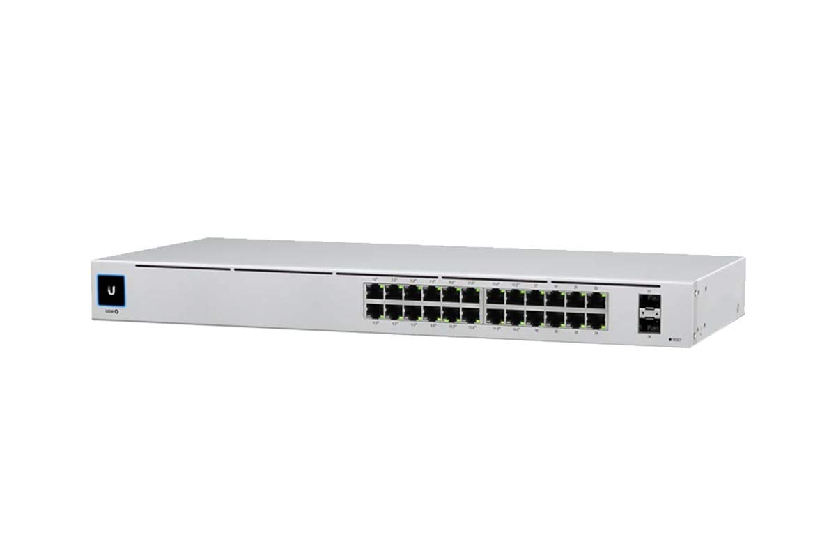 Ubiquiti USW-24-POE 24-Port Gigabit PoE+ Switch with 250W Power Budget | Network Switch for Home Office, Small Business & Smart Home Devices