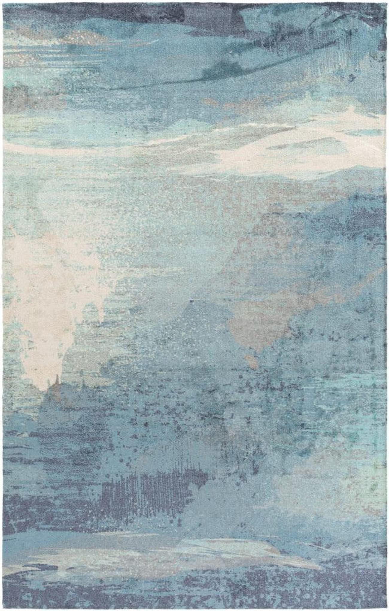Mark&Day 5x7 Ellie Modern Sky Blue Area Rug - Soft Non-Slip Living Room Carpet, Bedroom Rug, Kitchen Mat (5' x 7'6