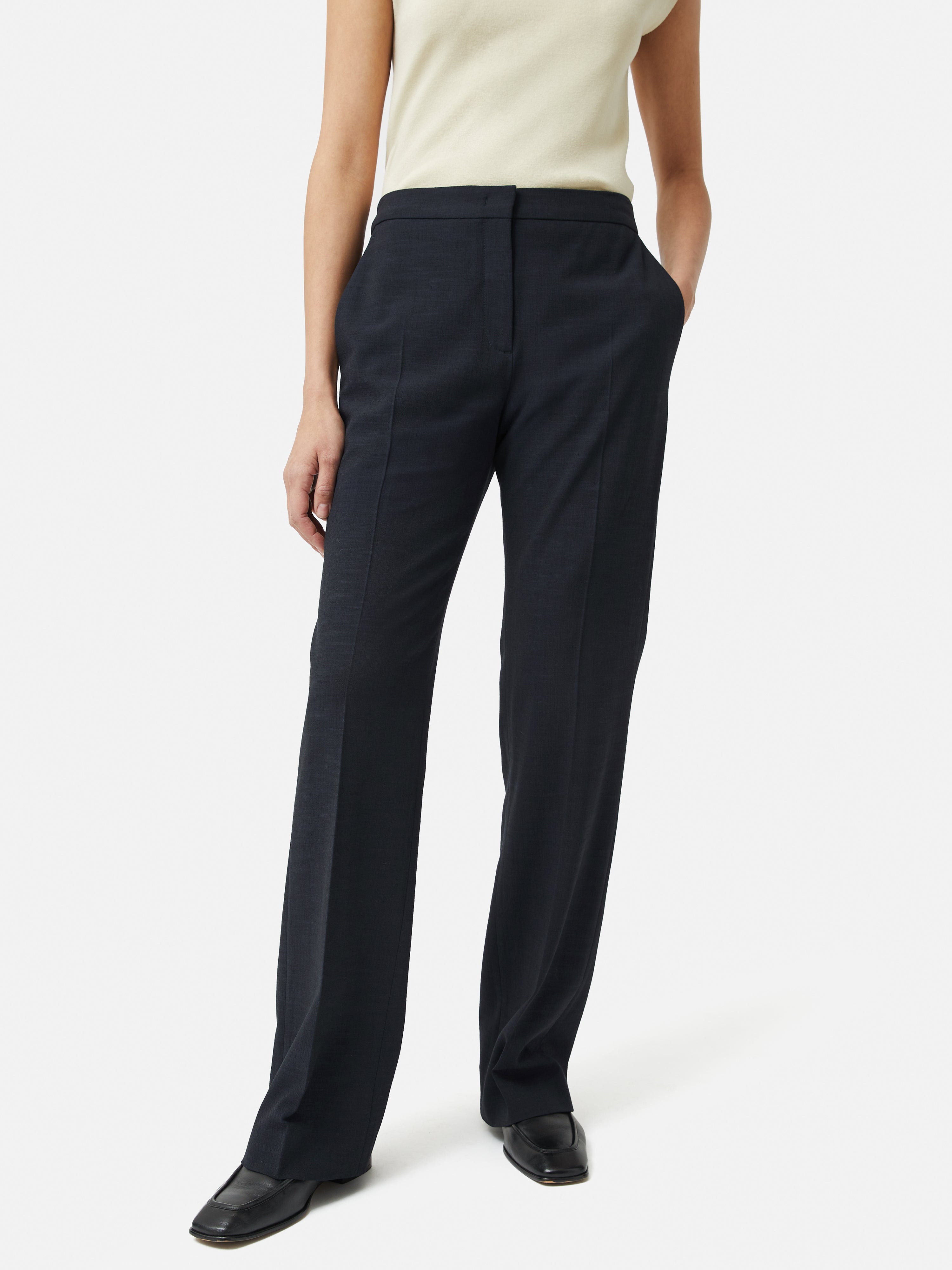 Crosshatch Mason Trouser for Men - Navy Blue Slim Fit Chino Pants | Office Wear, Casual Outfits & Business Travel