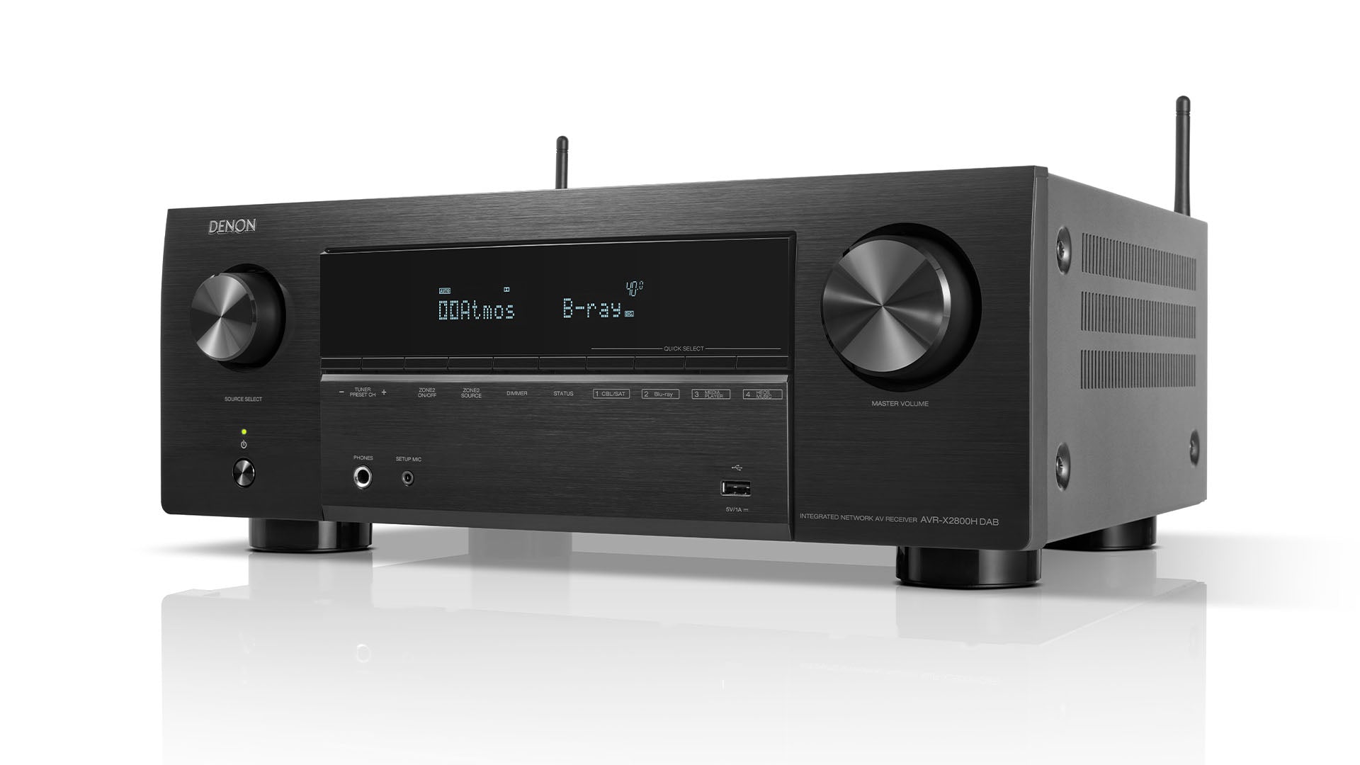 Denon AVR-X2800H 7.2 Channel 8K Ultra HD AV Receiver with Dolby Atmos - Home Theater System for Movies, Gaming & Music Streaming