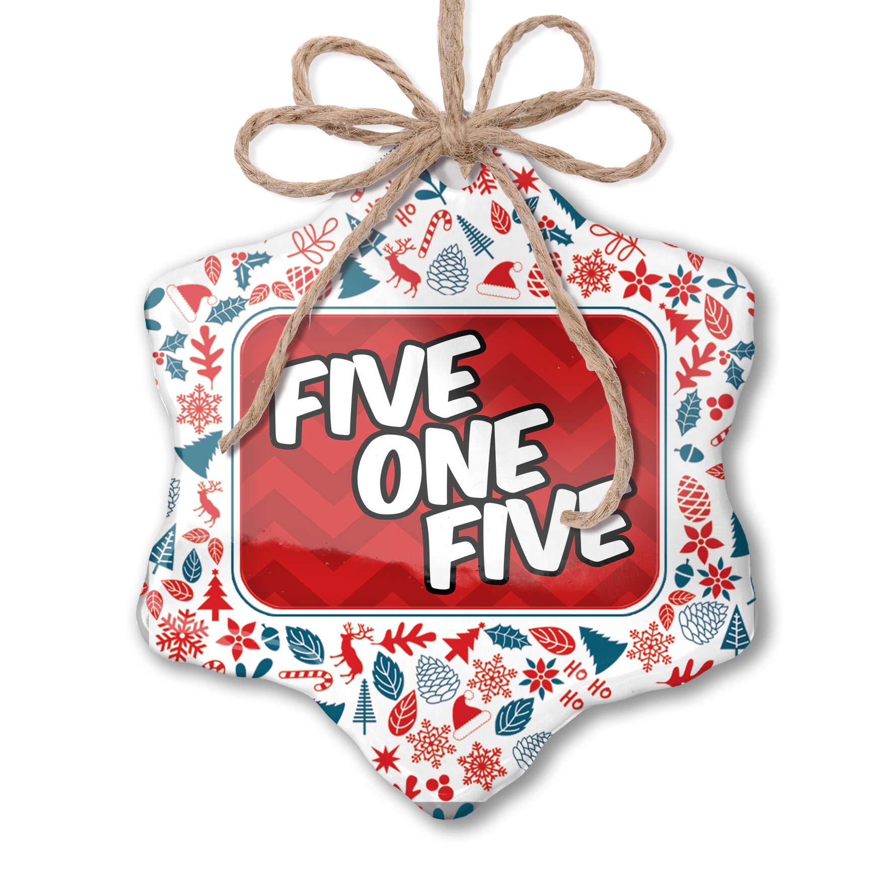 515 Des Moines IA Christmas Ornament - Patriotic Red White Blue Xmas Decor for Tree, Home & Holiday Party Decorations