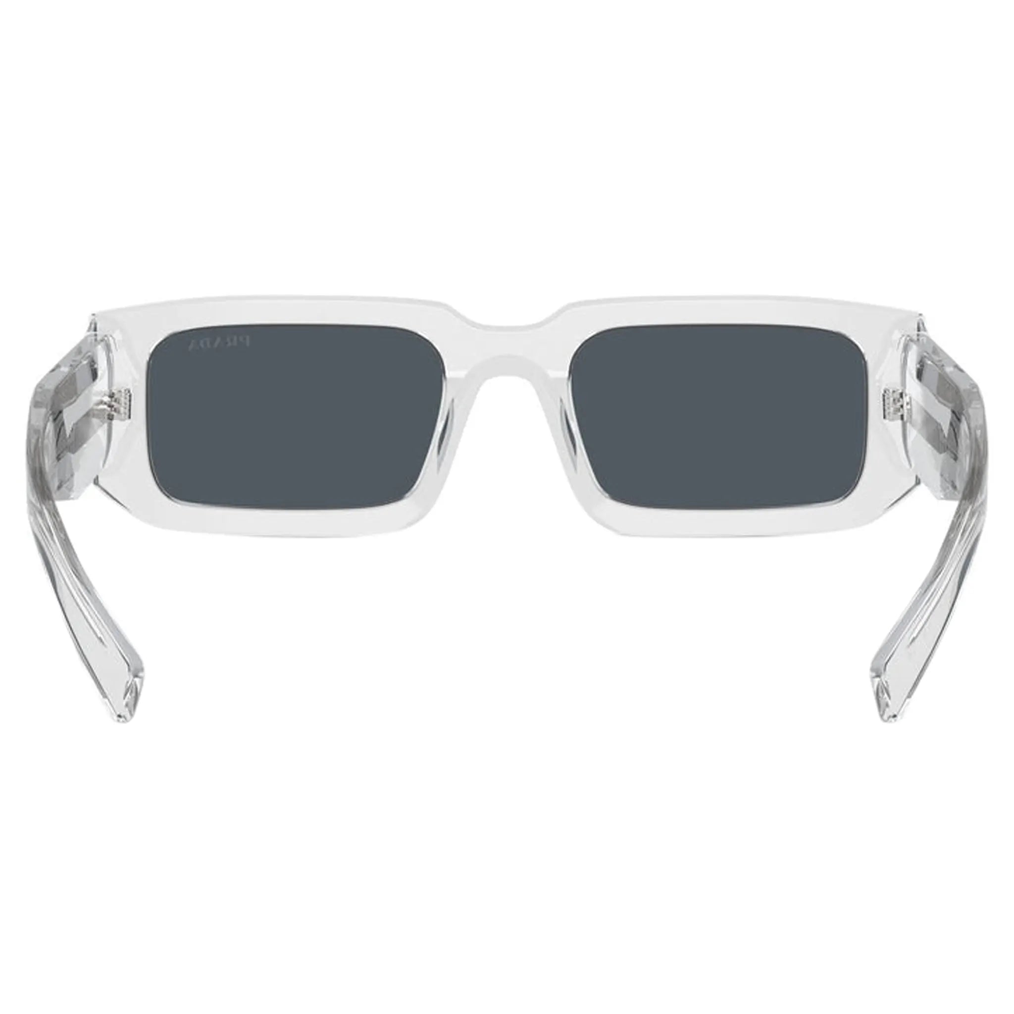 Prada PR 06YS 12R09T Transparent Grey Sunglasses for Women - Luxury Designer Shades for Fashion & Sun Protection - Perfect for Beach, Driving & Outdoor Activities