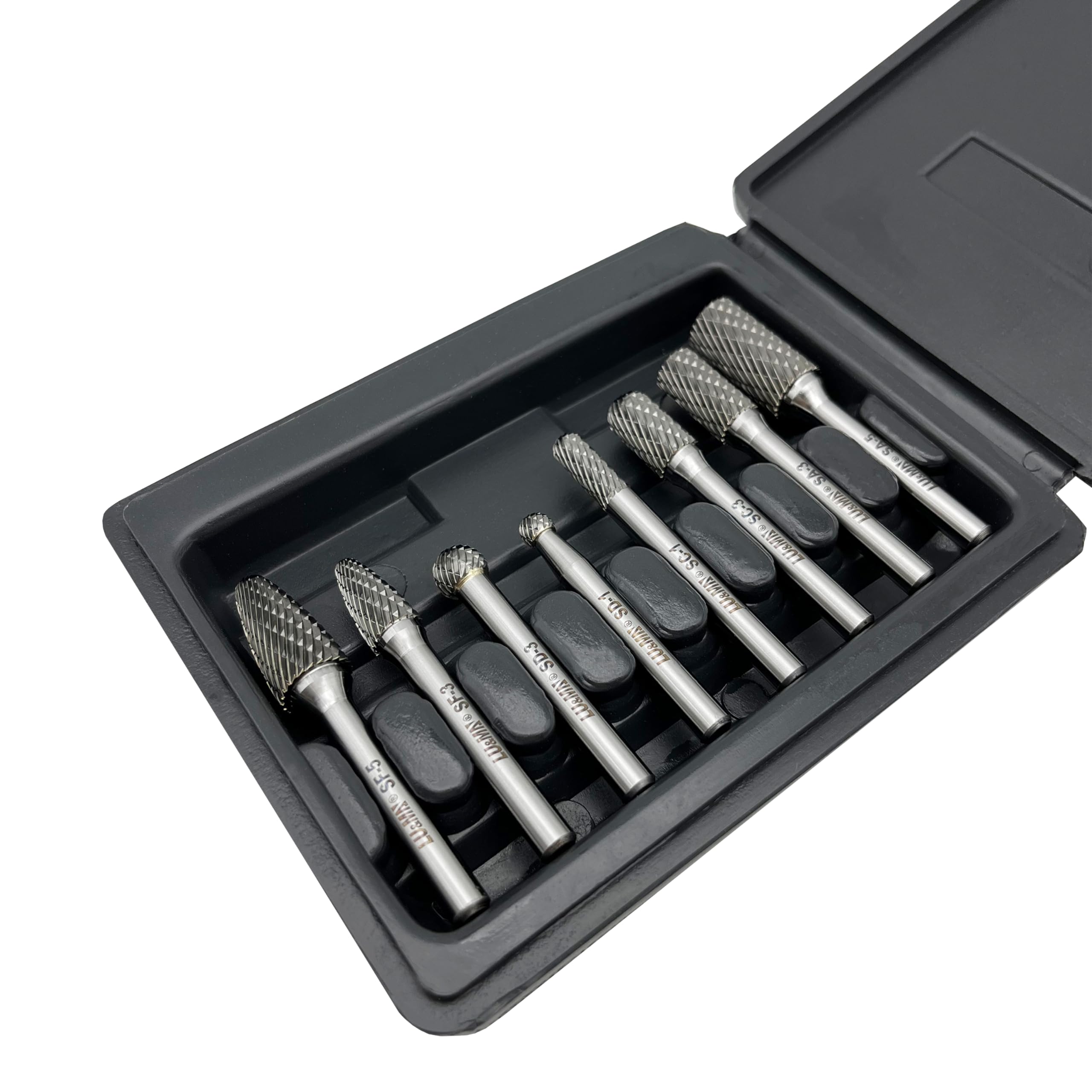 8pcs Double Cut Carbide Burr Set with 1/4