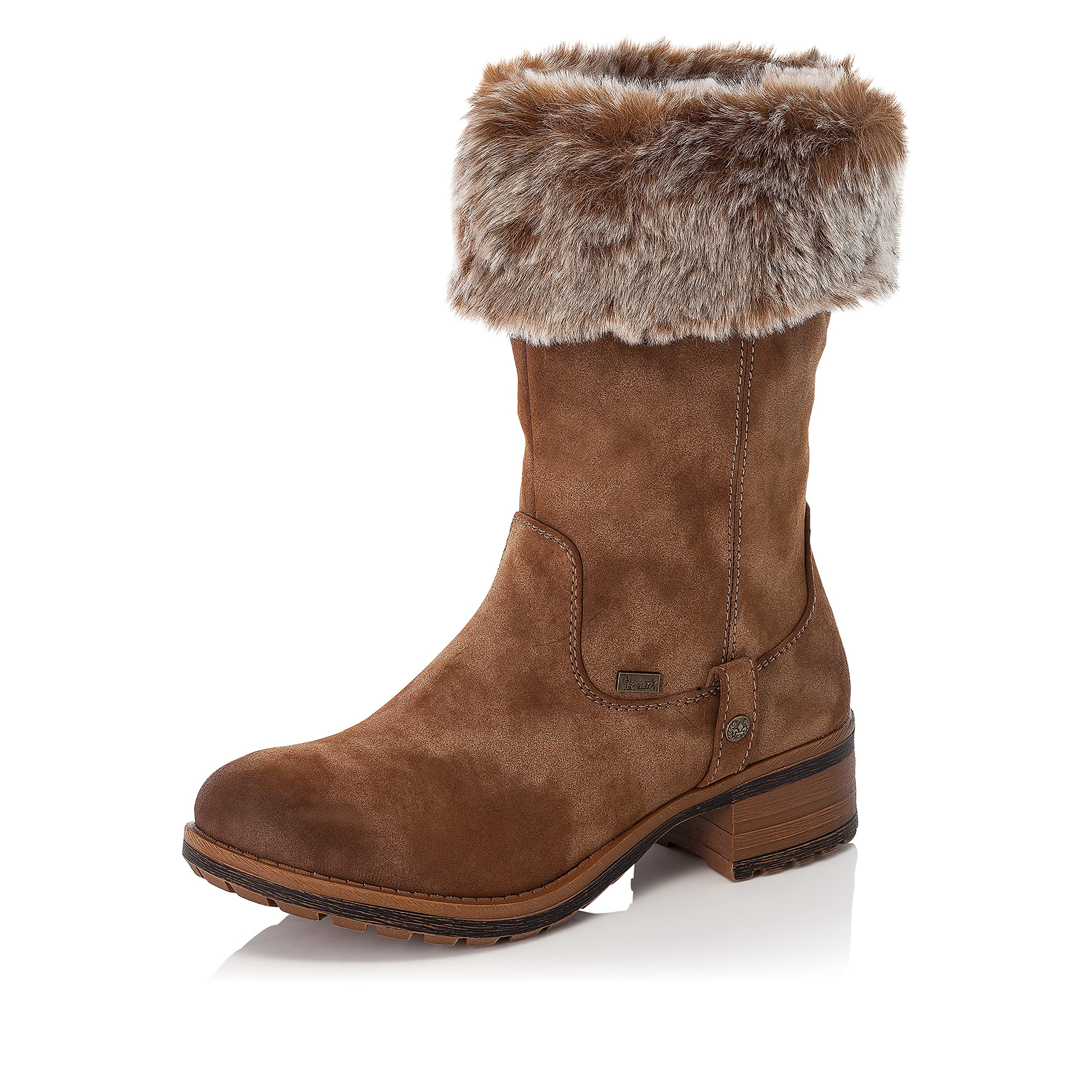 Rieker Women's Synthetic Leather Ankle Boots - Comfortable & Stylish for Fall & Winter Fashion, Office & Casual Wear