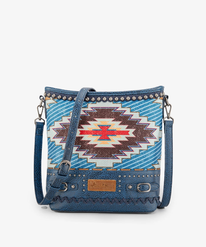 Montana West Aztec Printed Concealed Carry Crossbody Purse for Women - Stylish CCW Handbag with Adjustable Strap for Everyday Use, Travel & Shopping