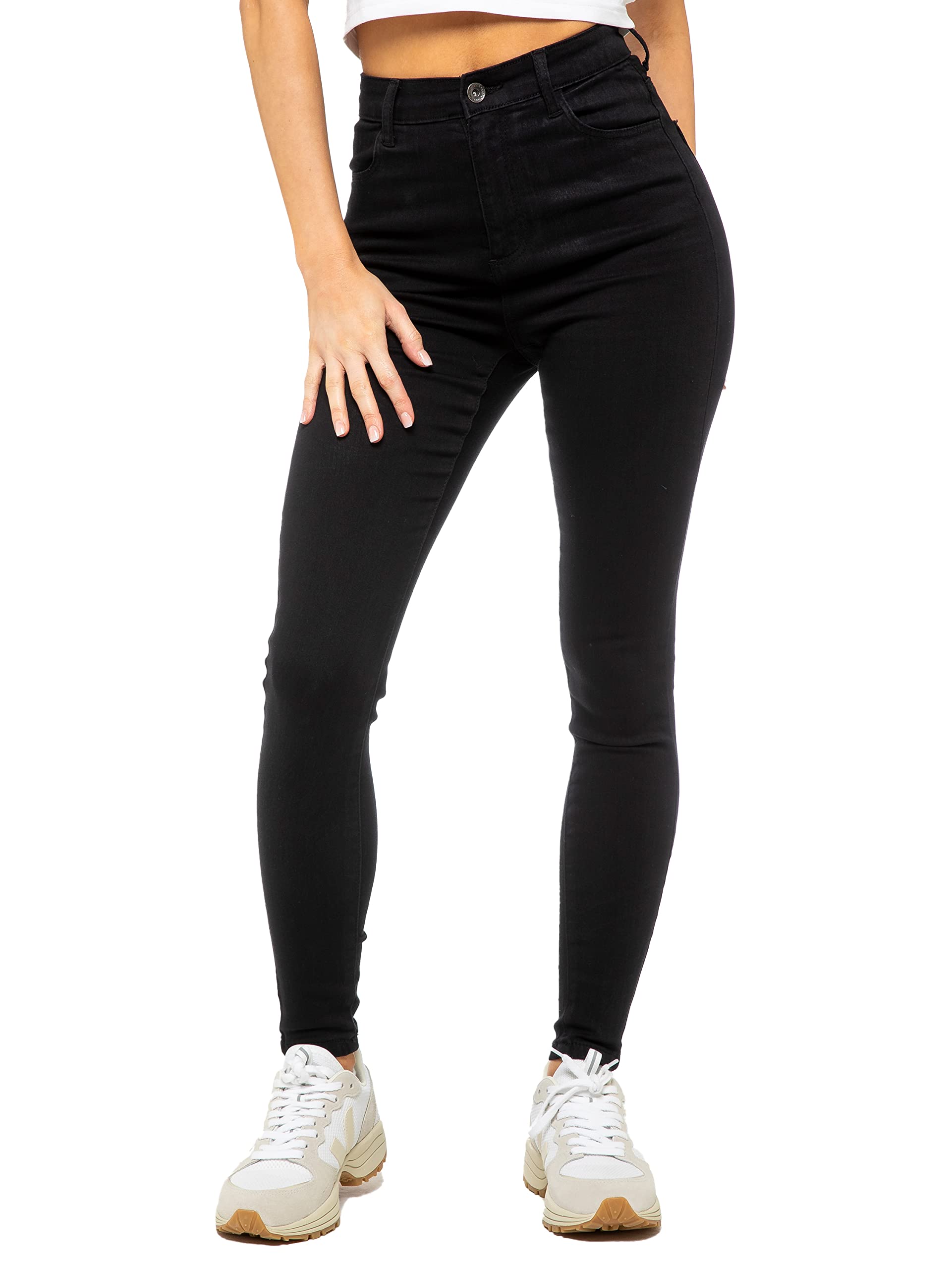 ENZO Women's High Waisted Skinny Stretch Jeans - Slim Fit Denim Pants for Women - Perfect for Work, Casual Outings & Date Nights