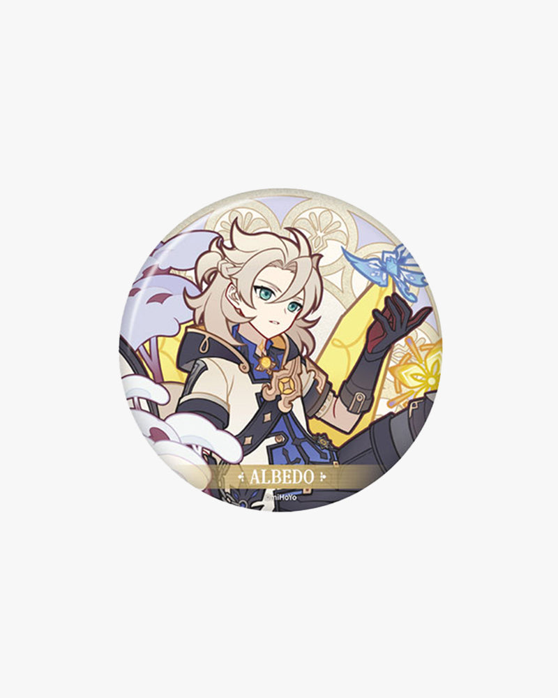 Genshin Impact Windblume's Breath Series Character Tin Badge - Collectible Anime Pin for Cosplay, Backpacks, and Fan Merchandise