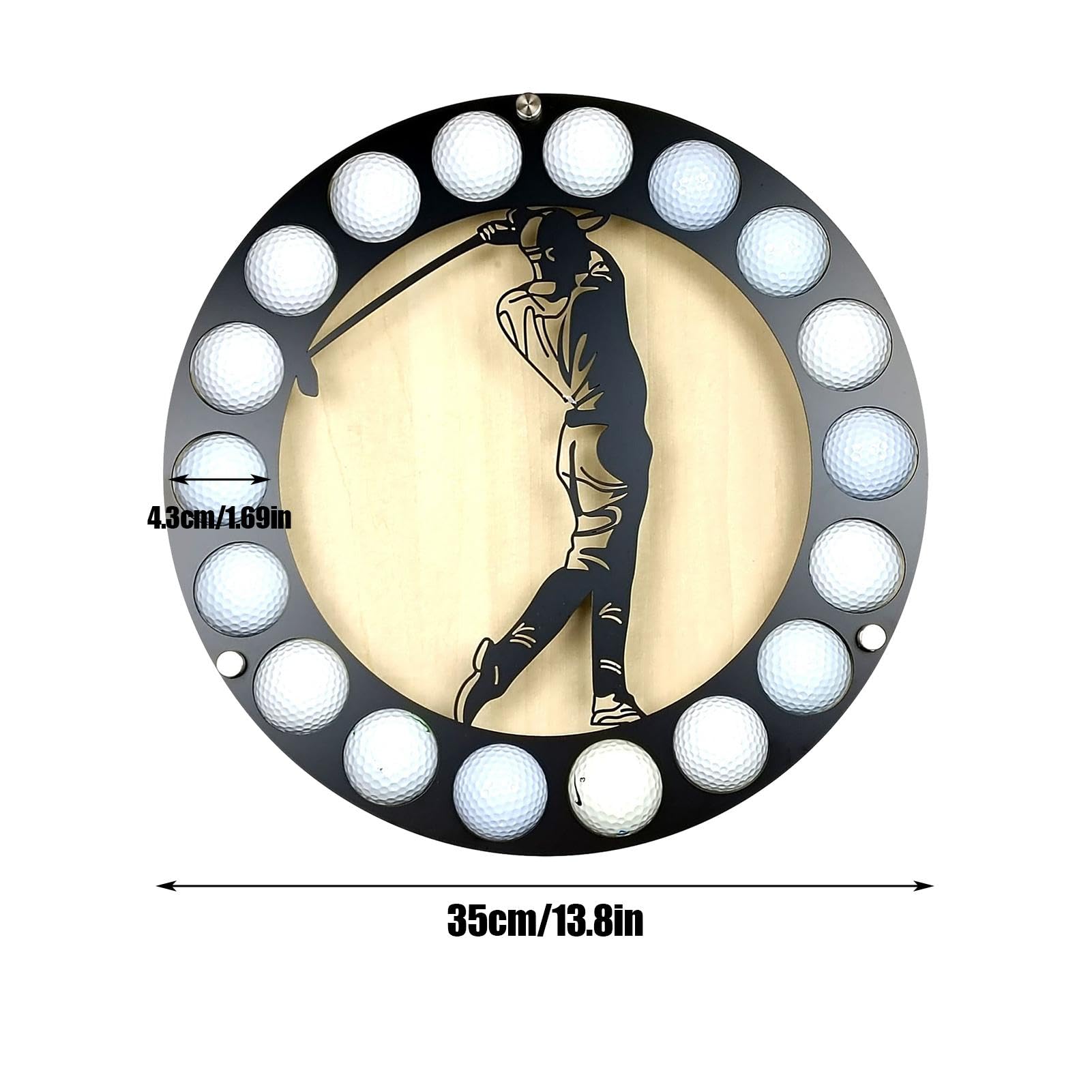 Premium Golf Ball Display Holder & Storage Organizer - Wall Mount Golf Ball Collection Rack - Stylish Cabinet Decor for Home & Living Room - Perfect for Golf Enthusiasts & Sports Memorabilia Display