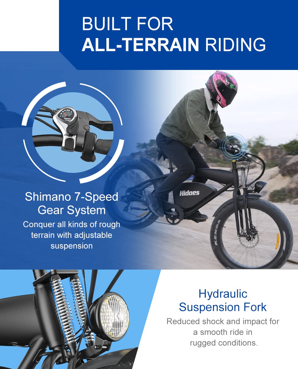 Kanpe 48V 1200W Electric Bike for Adults - 26