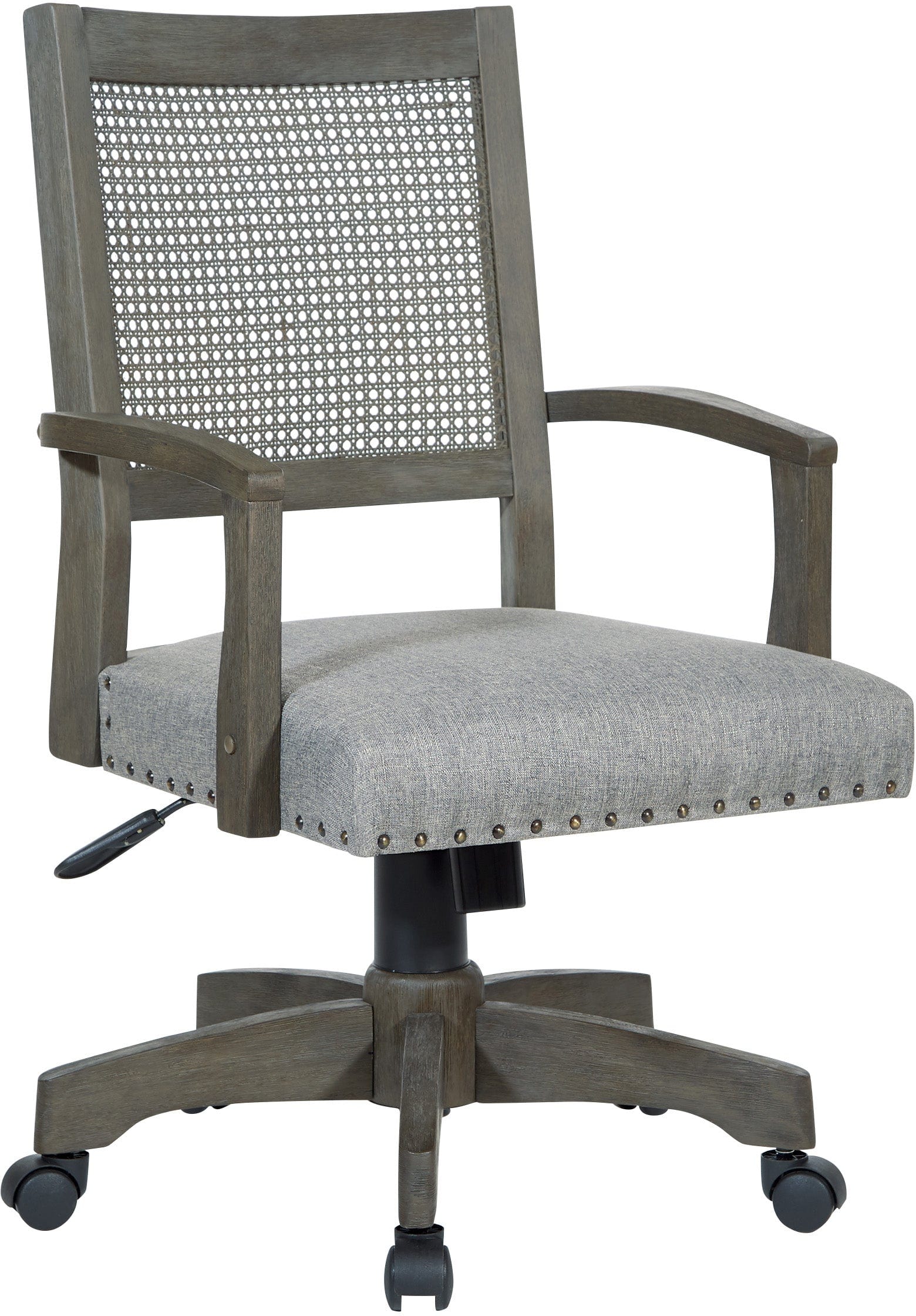 Office Star Deluxe Cane Back Bankers Chair [109AGC] - Ergonomic Executive Office Chair for Home & Business Use