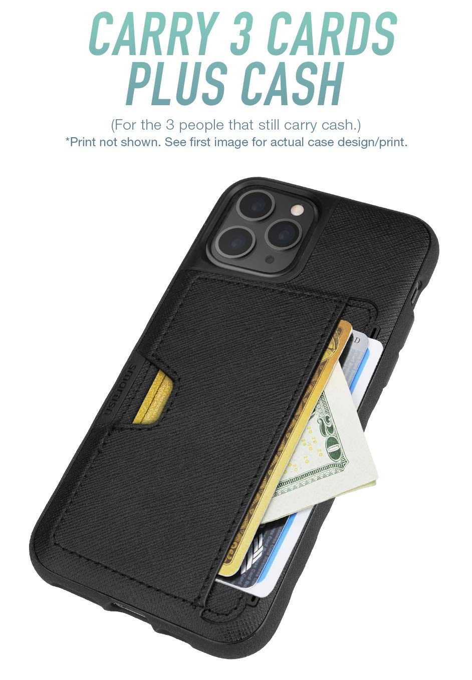 Smartish Dusk Yourself Off iPhone 11 Pro Wallet Case - Slim Protective Kickstand Credit Card Holder for iPhone 11 Pro | Perfect for Everyday Use, Travel & Hands-Free Viewing