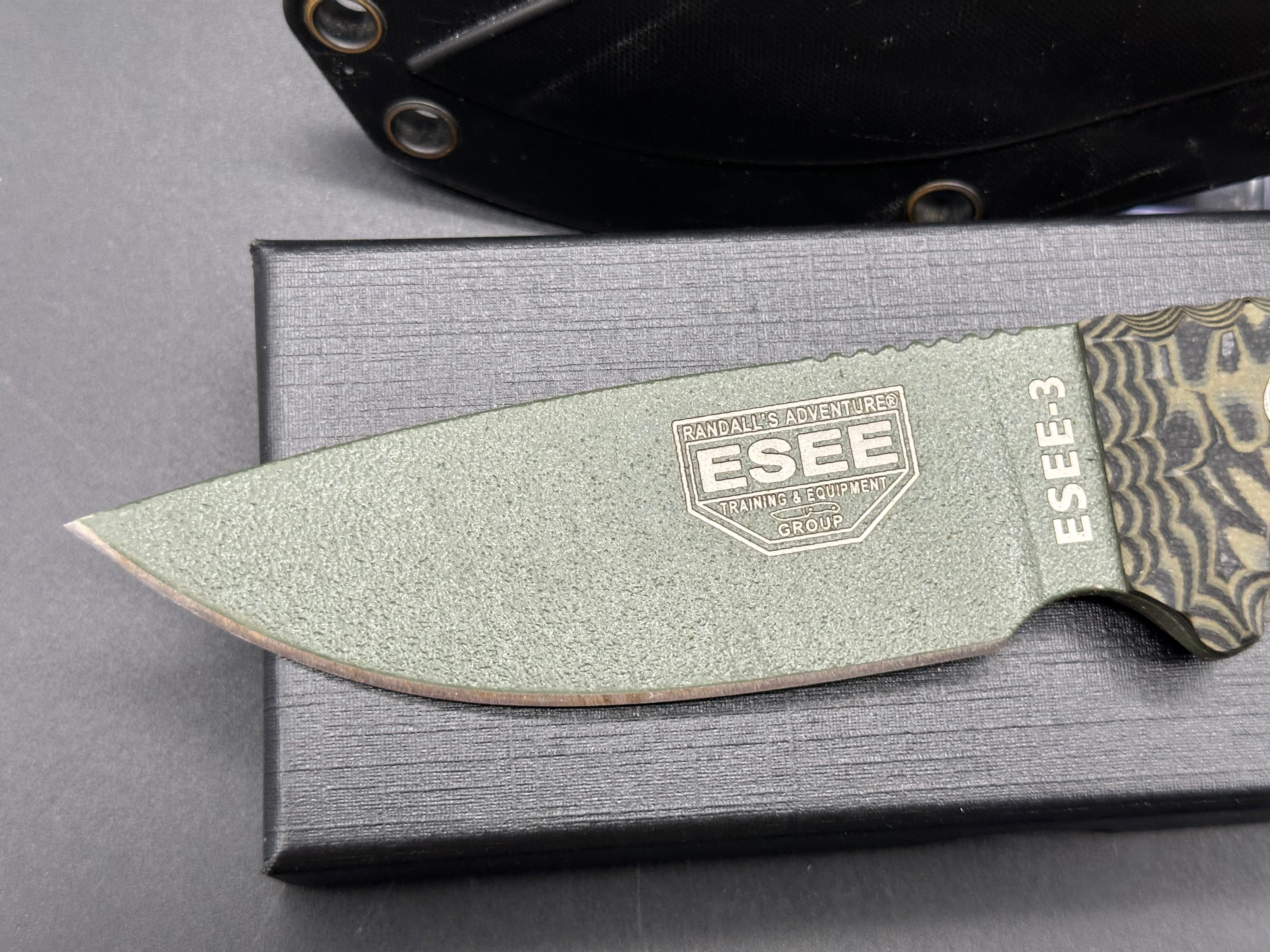 ESEE 3 Survival Knife with Custom G10 Scales - Perfect for Camping, Hunting & Outdoor Adventures