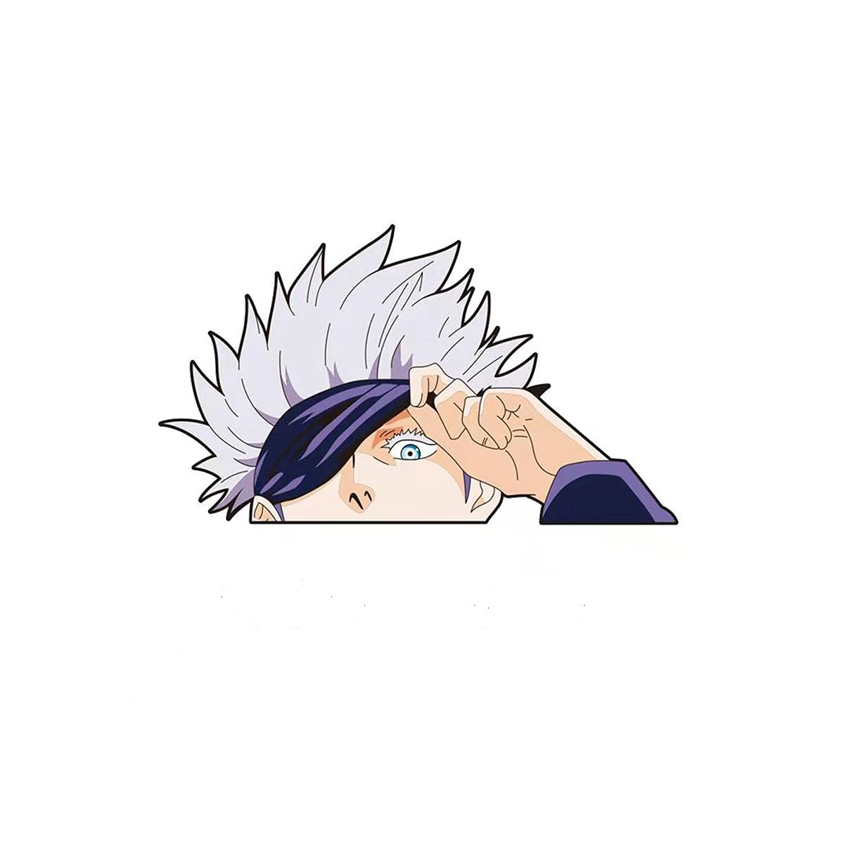 Gojo Satoru Car Stickers - Jujutsu Kaisen Anime Decals for Laptop, Car Window & Bumper - Waterproof Vinyl Anime Stickers for Fans - Perfect for Car Decor, Laptop Skins & Anime Merch Collection